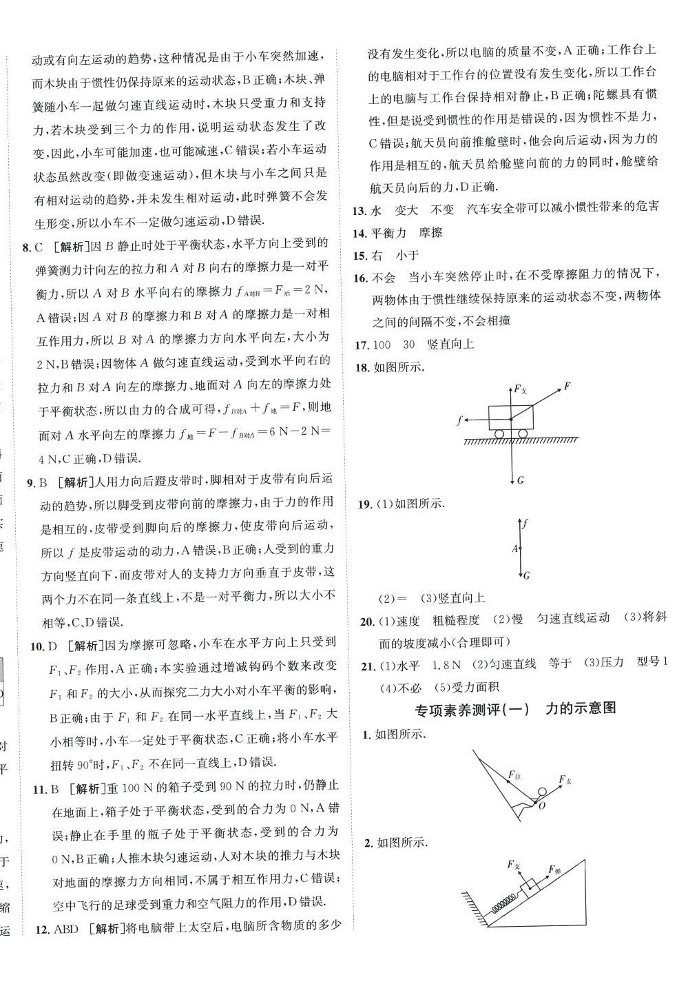 2024年海淀单元测试AB卷八年级物理下册人教版 第4页