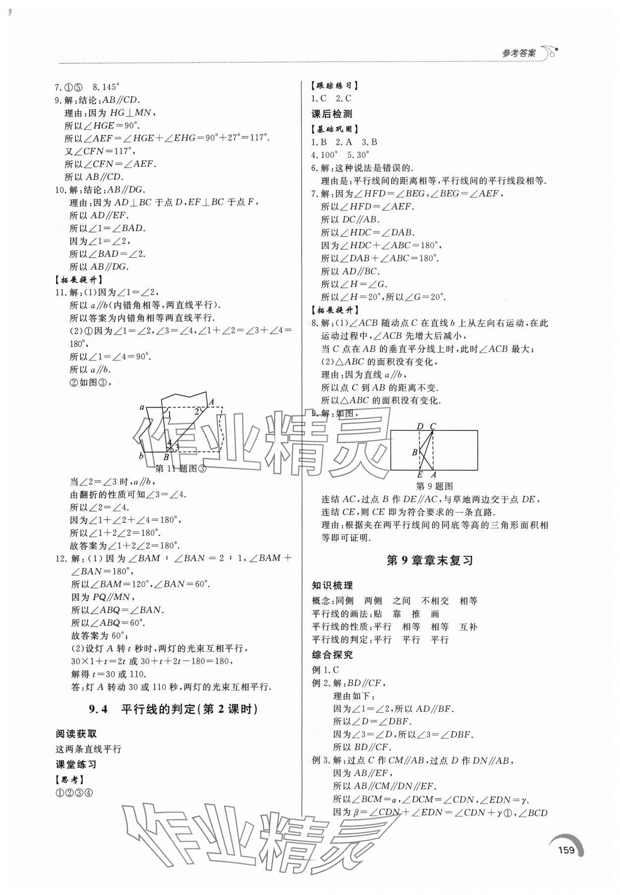 2024年同步练习册泰山出版社七年级数学下册青岛版 第7页