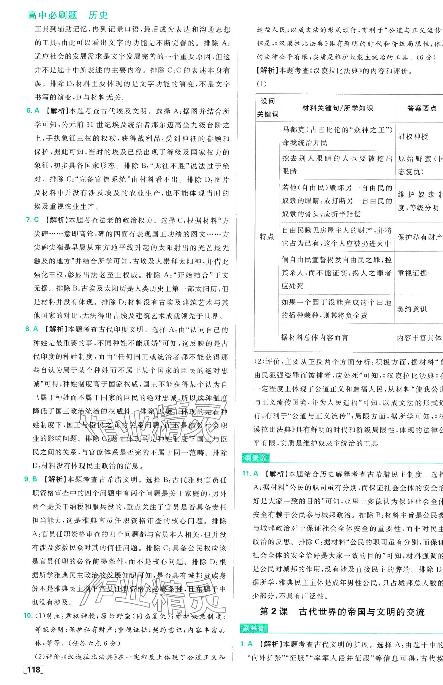 2024年高中必刷题高中历史必修下册人教版 第3页