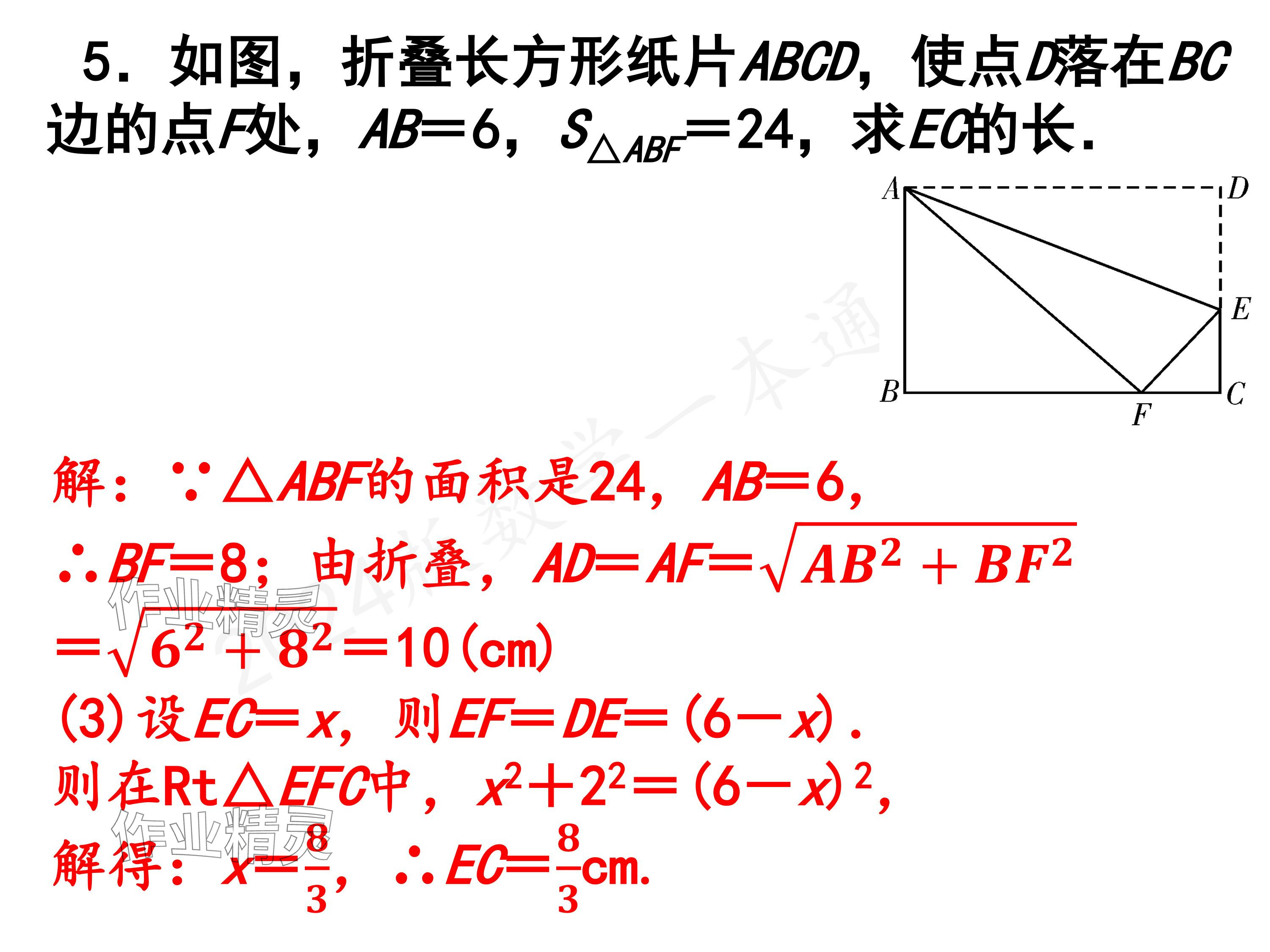 2024年一本通武汉出版社八年级数学上册北师大版精简版 参考答案第20页