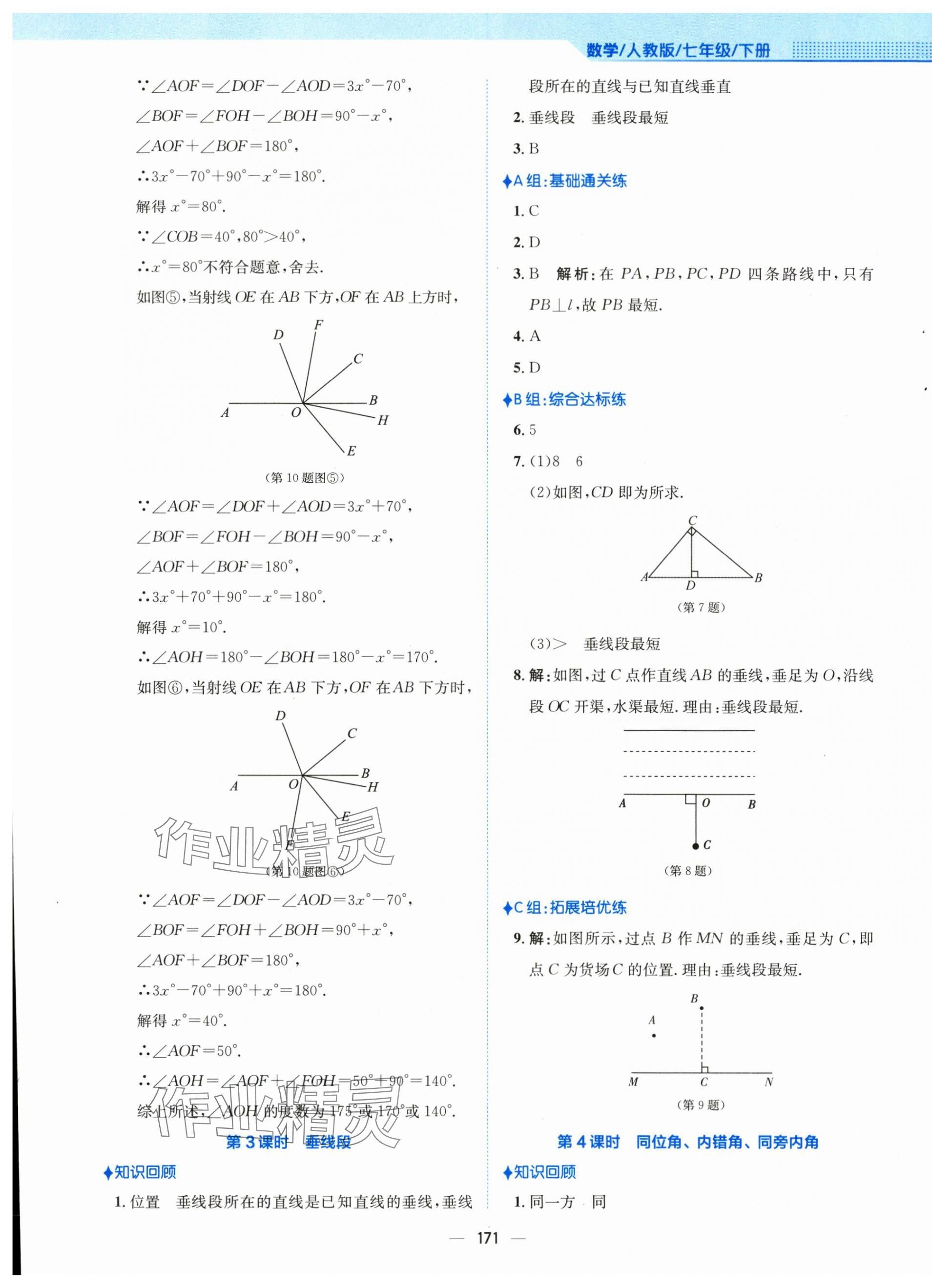 2024年新編基礎(chǔ)訓(xùn)練七年級數(shù)學下冊人教版 第3頁