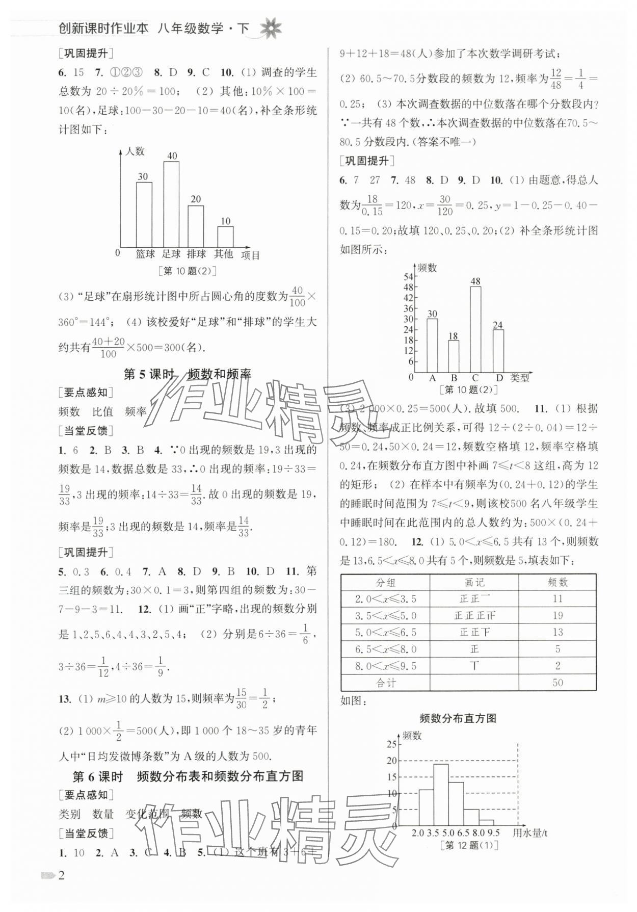 2024年创新课时作业本八年级数学下册苏科版 第2页