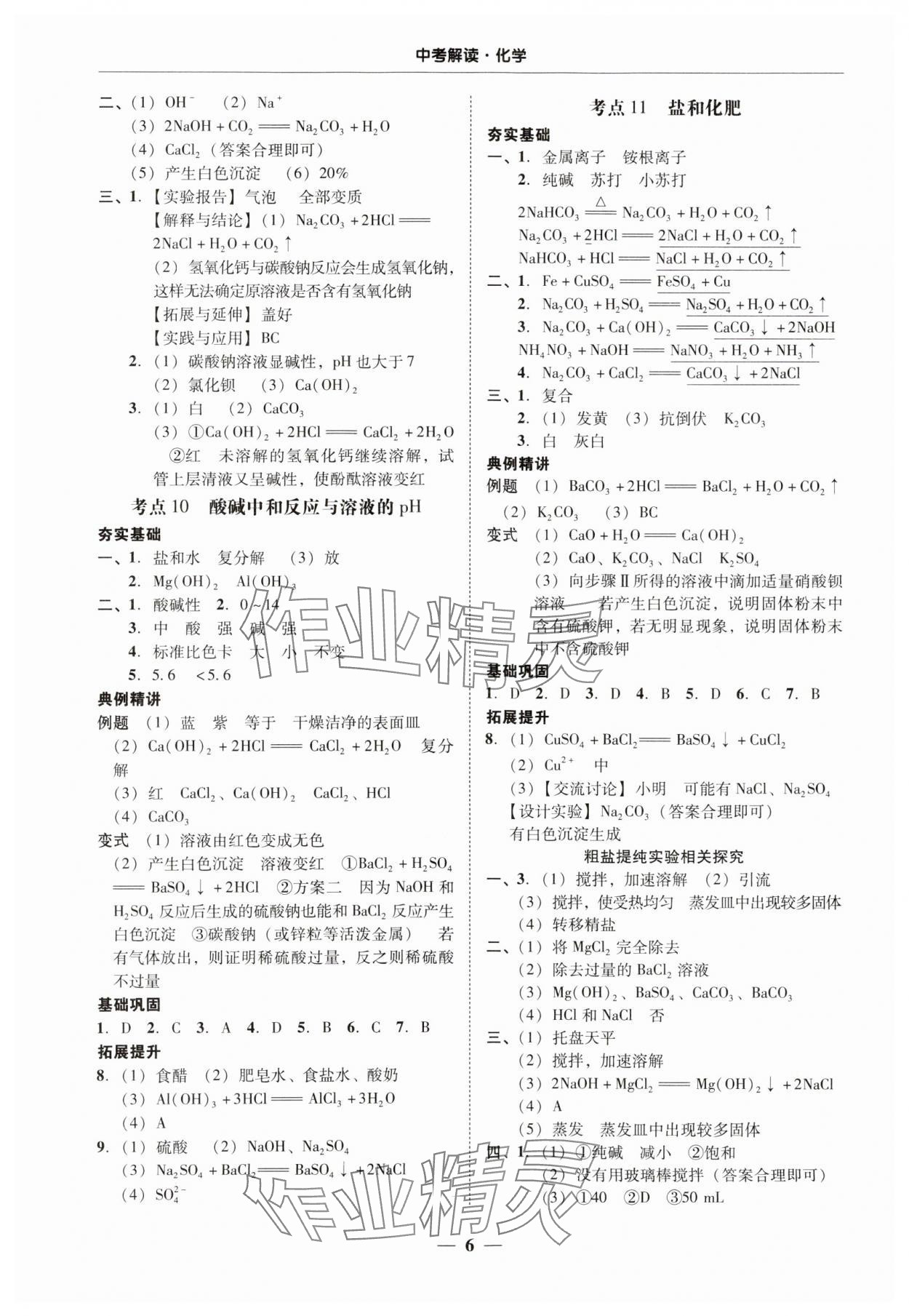 2024年南粤学典中考解读化学 第6页