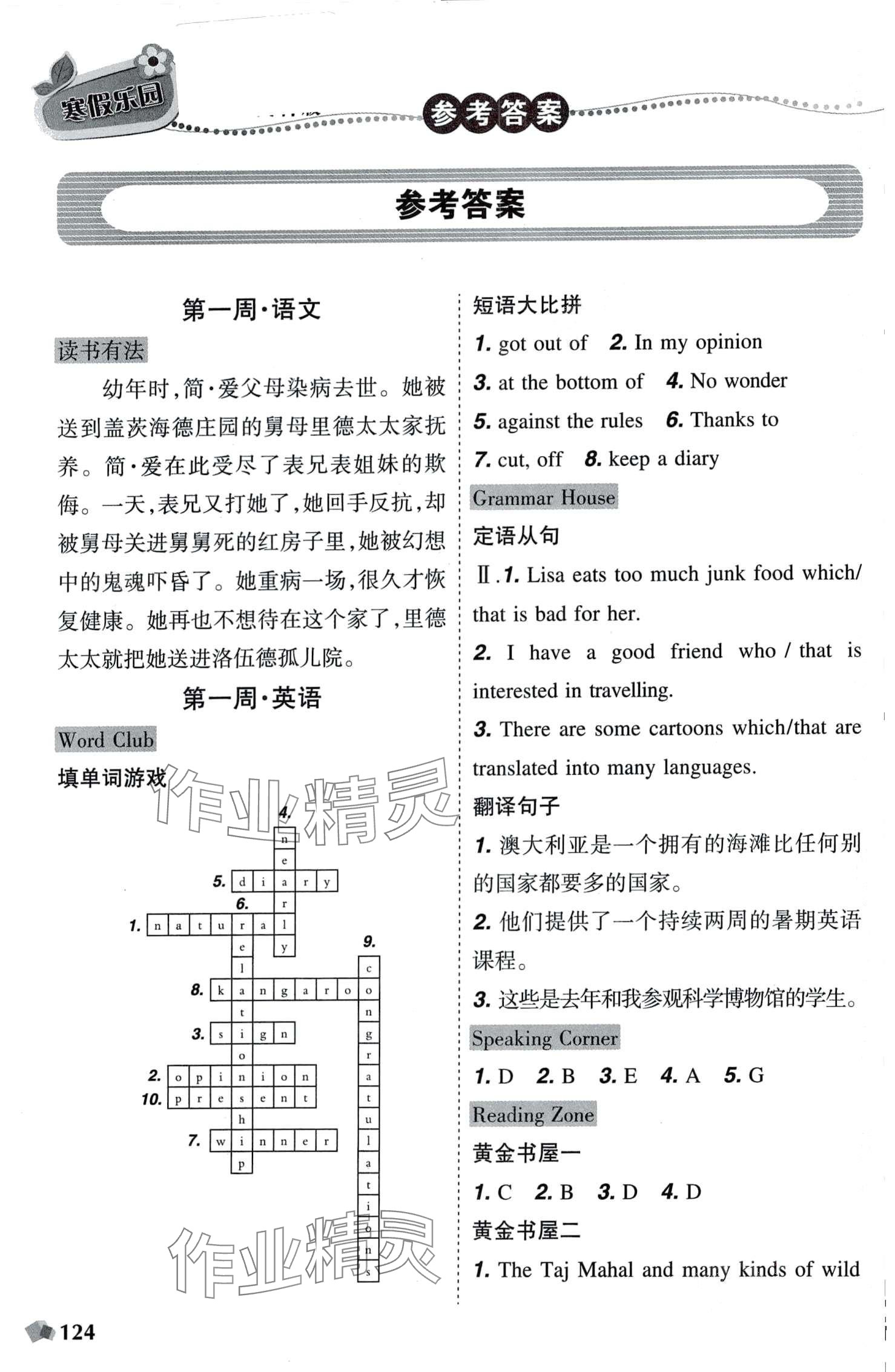 2024年寒假樂園遼寧師范大學(xué)出版社九年級文科版 第1頁