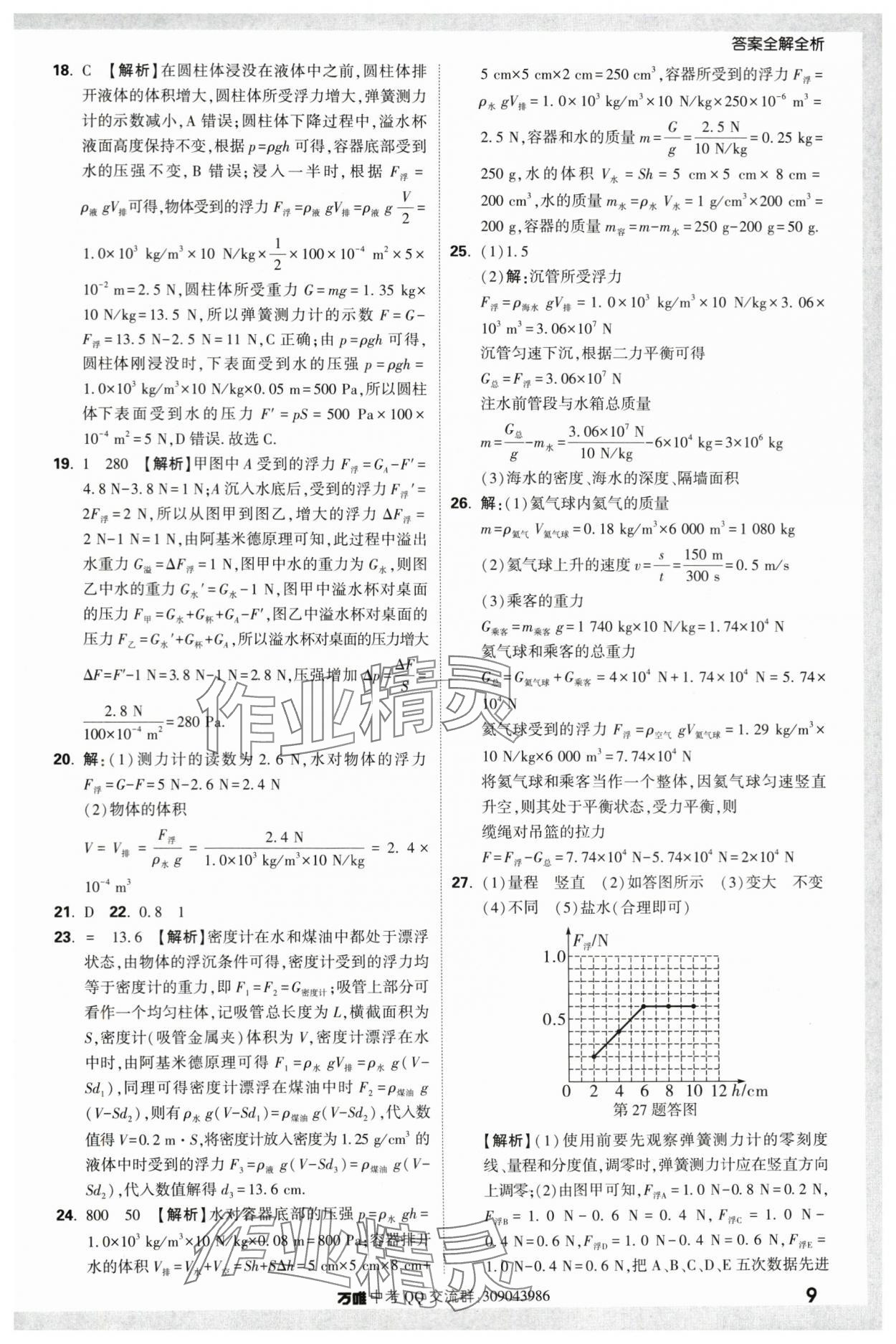 2024年万唯中考真题分类物理 第9页