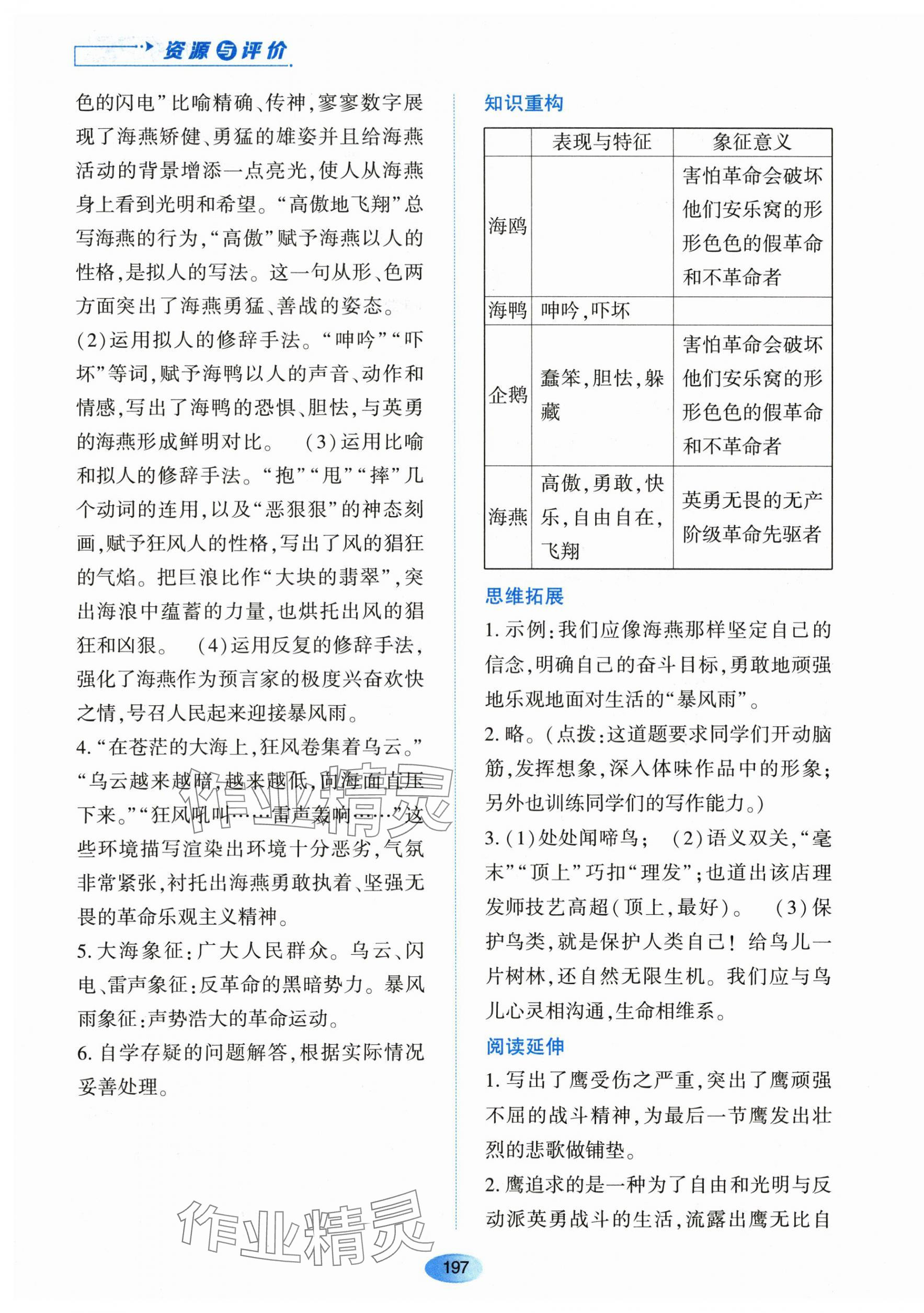 2024年资源与评价黑龙江教育出版社九年级语文下册人教版 第7页