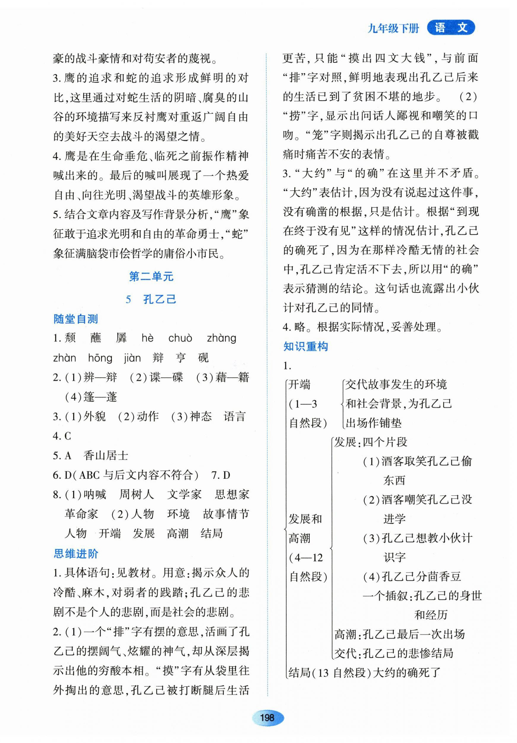 2024年资源与评价黑龙江教育出版社九年级语文下册人教版 第8页