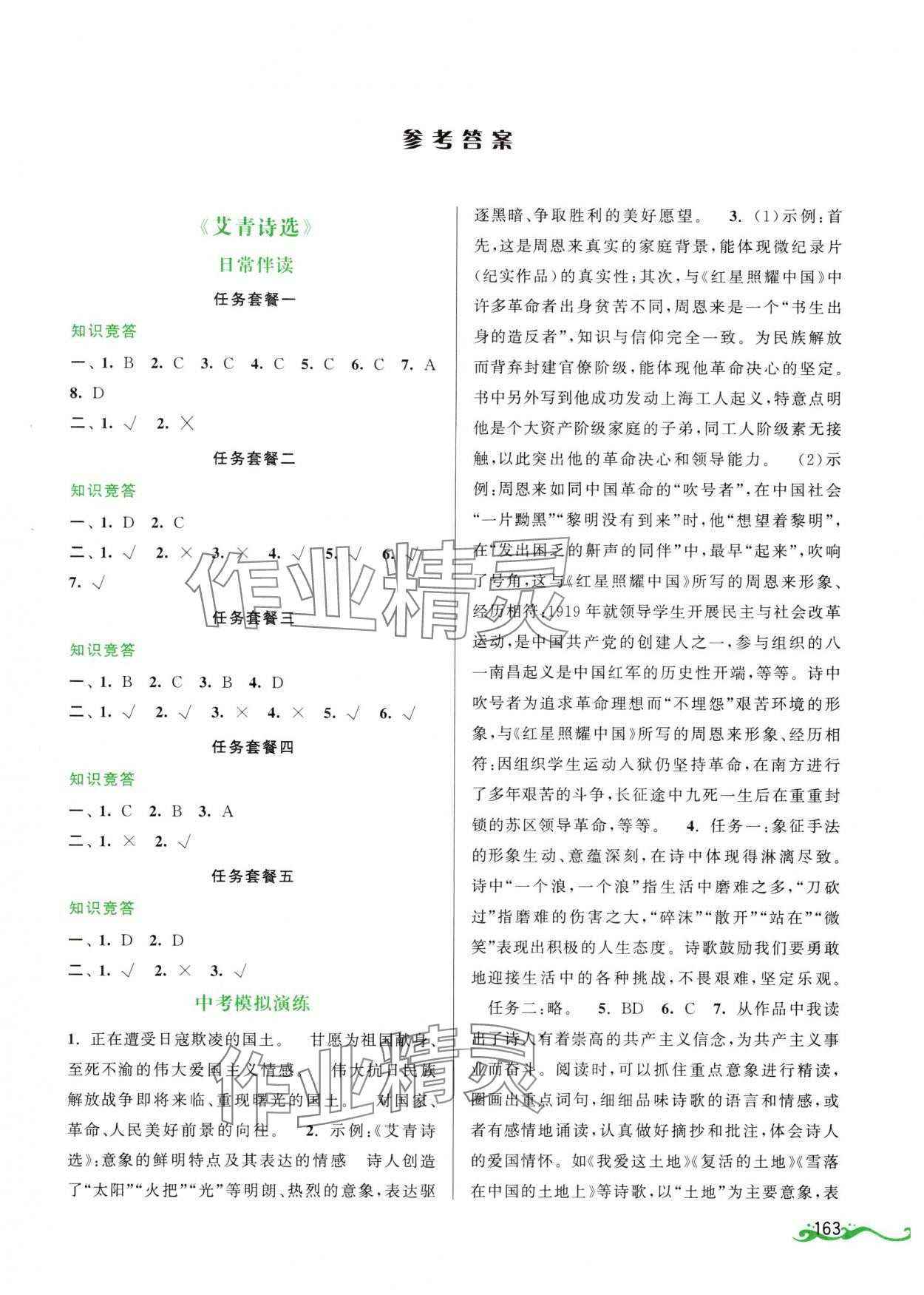 2024年初中名著导伴研九年级上册语文人教版 第1页