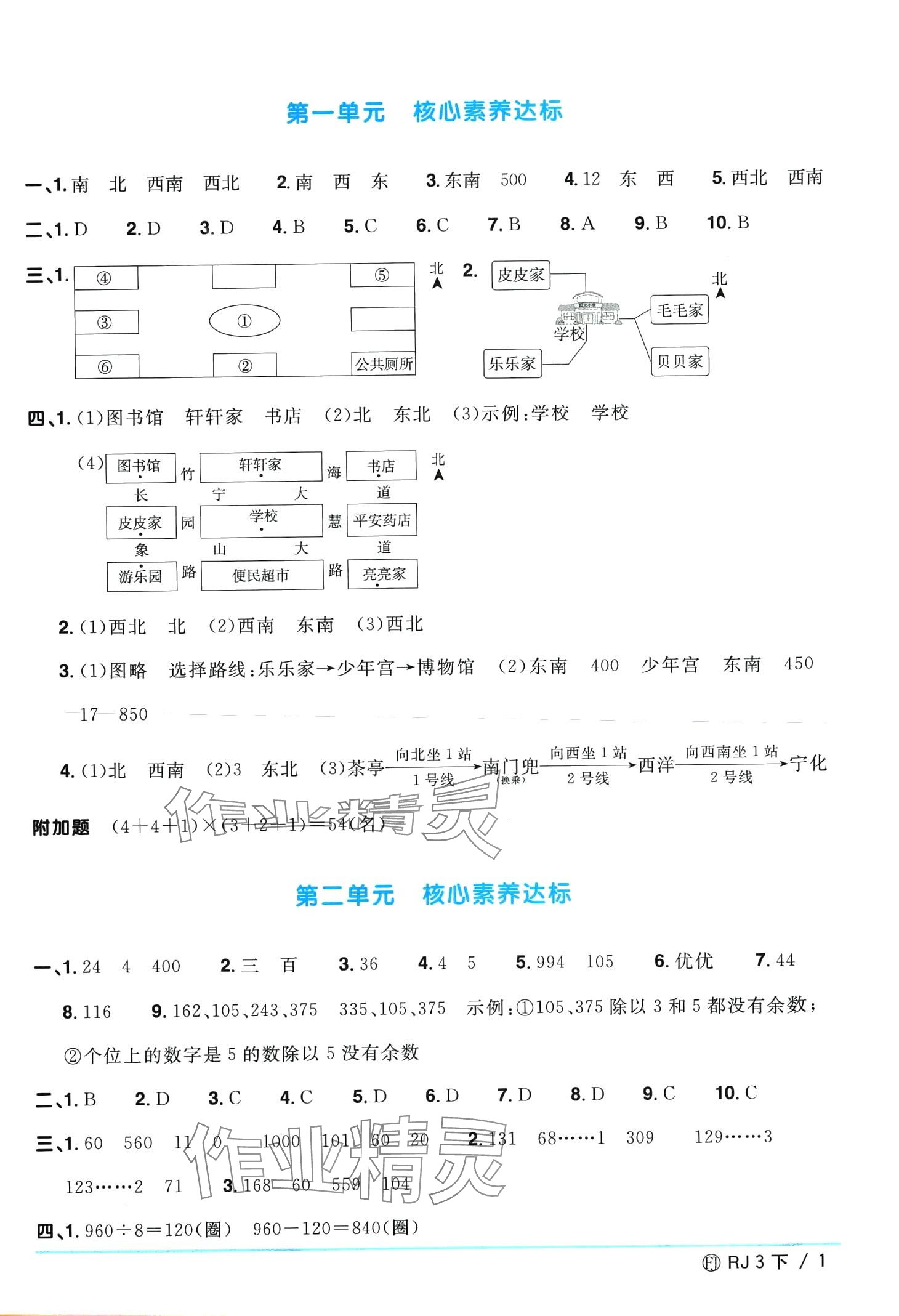 2024年陽(yáng)光同學(xué)一線名師全優(yōu)好卷三年級(jí)數(shù)學(xué)下冊(cè)人教版福建專(zhuān)版 第1頁(yè)