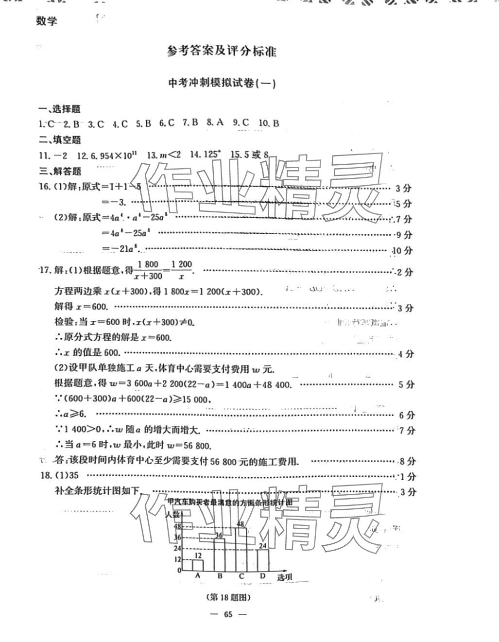 2024年中考冲刺模拟试卷数学辽宁专版 第1页