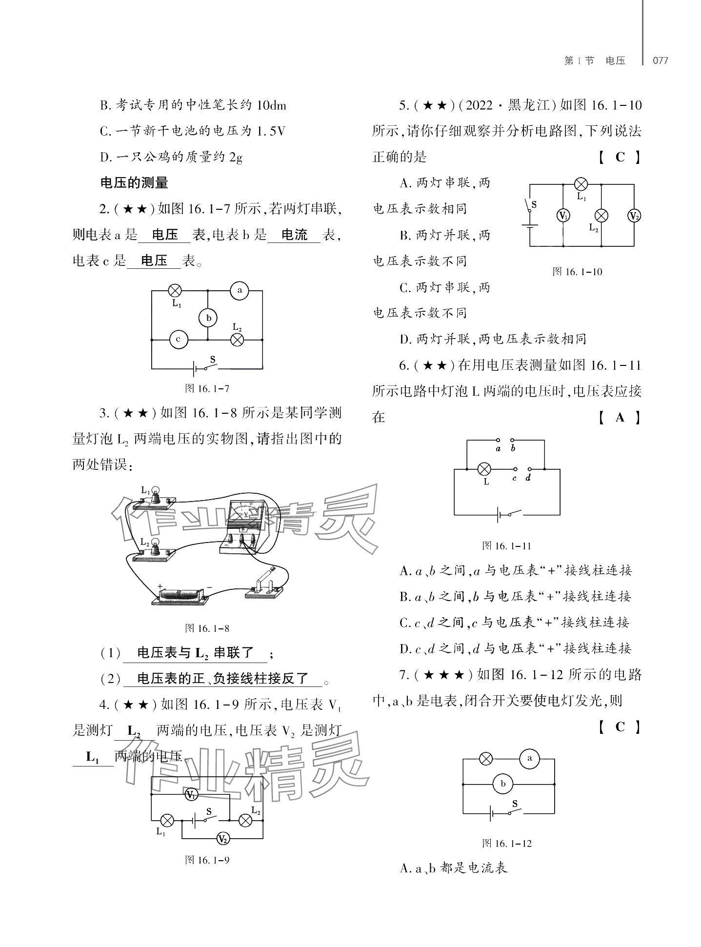 2024年基础训练大象出版社九年级物理全一册教科版 第81页