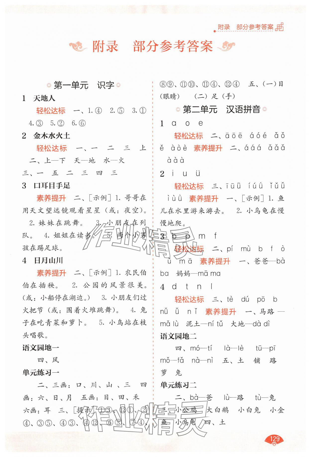 2024年自主學(xué)習(xí)能力測(cè)評(píng)一年級(jí)語(yǔ)文上冊(cè)人教版 第1頁(yè)