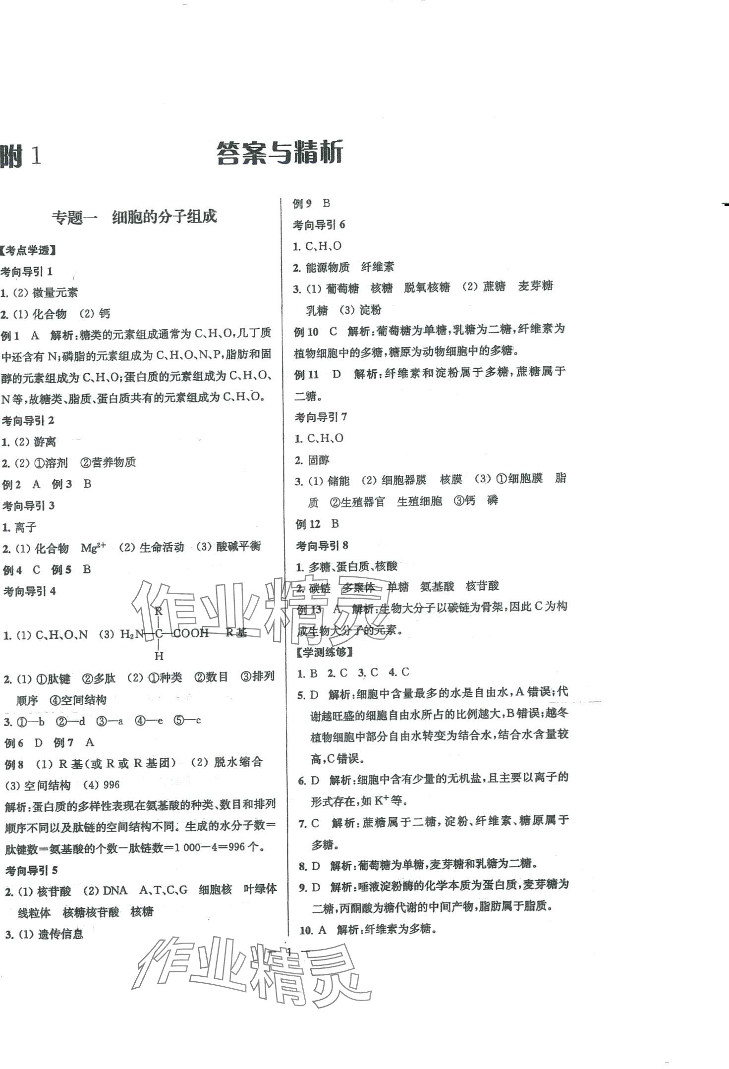 2024年高考總復(fù)習(xí)南方鳳凰臺高中生物 第1頁