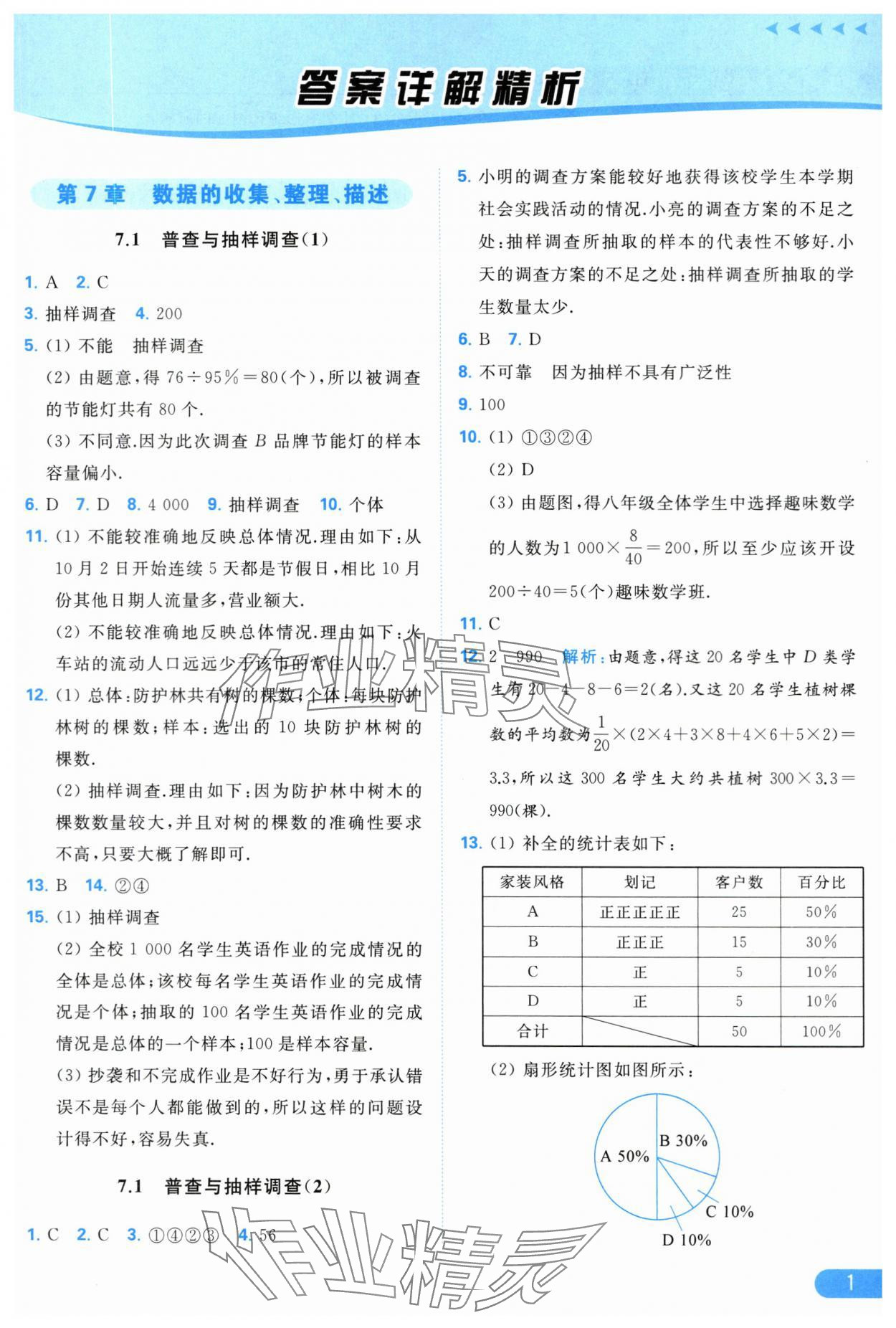 2024年亮点给力提优课时作业本八年级数学下册苏科版 第1页