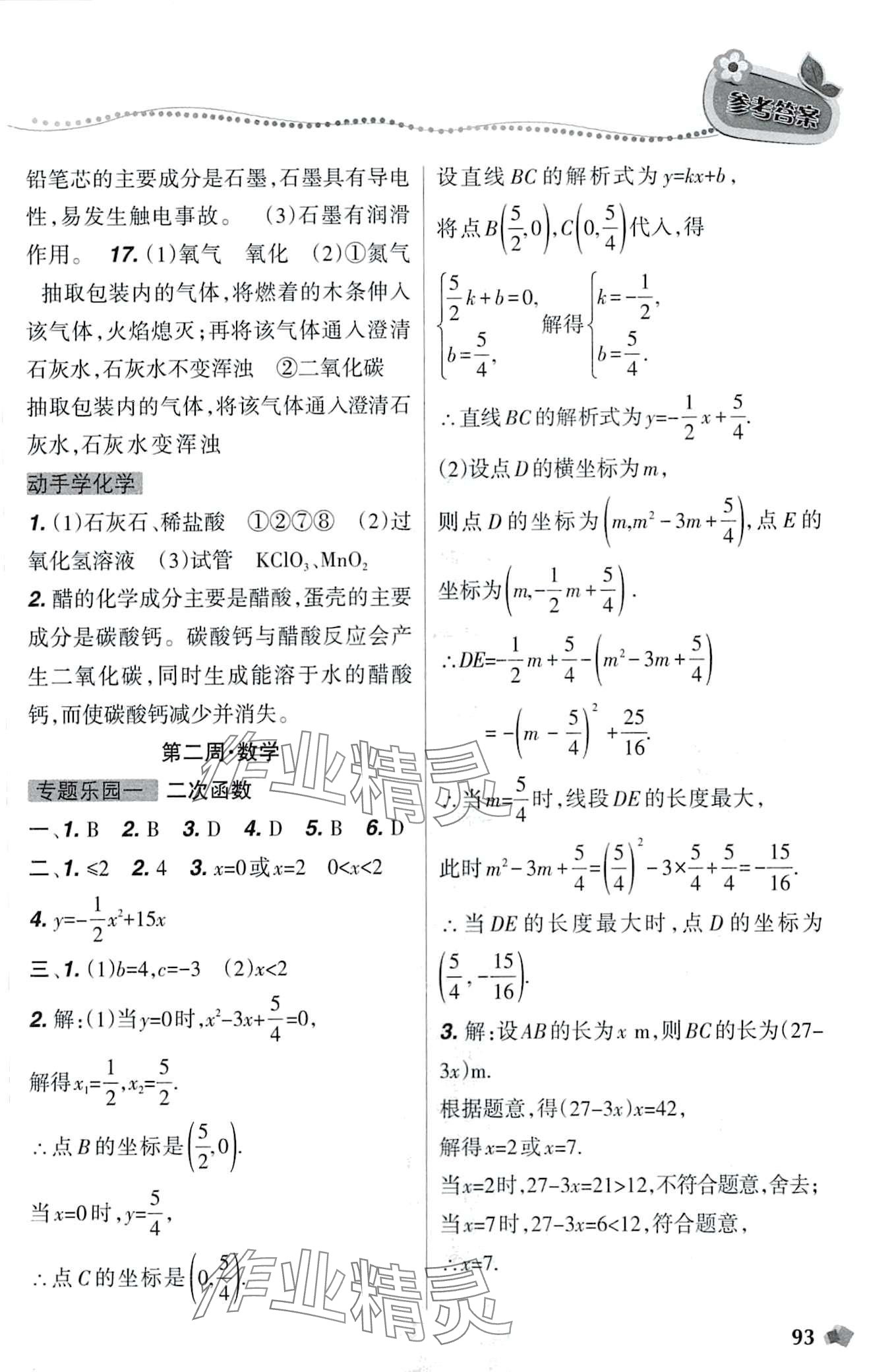 2024年寒假乐园辽宁师范大学出版社九年级理科版 第3页