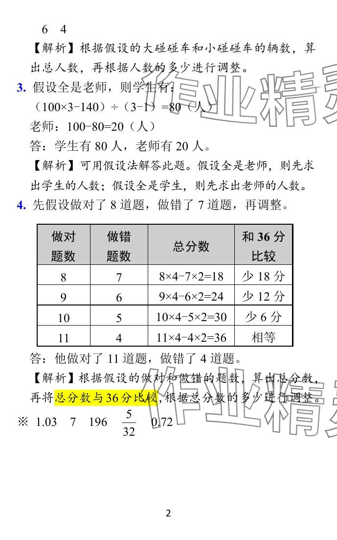 2024年小學(xué)學(xué)霸作業(yè)本六年級(jí)數(shù)學(xué)下冊(cè)蘇教版 參考答案第45頁(yè)