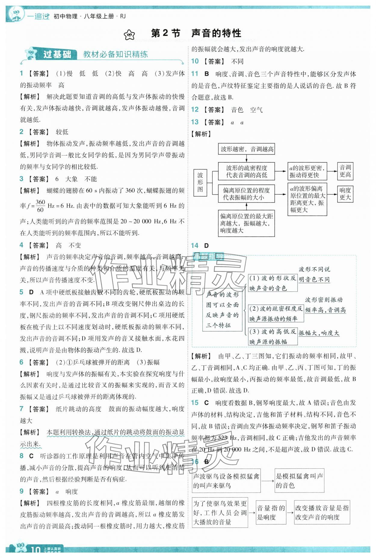 2024年一遍过八年级物理上册人教版 第10页