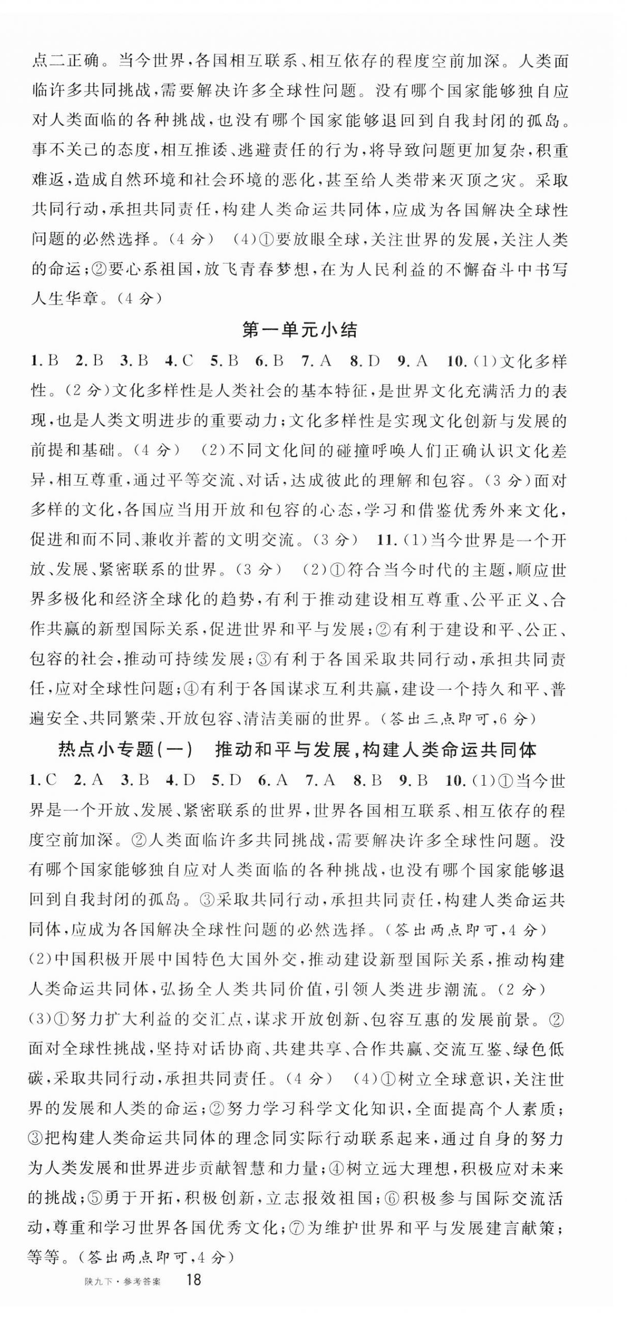 2024年名校课堂九年级道德与法治下册人教版陕西专版 第3页