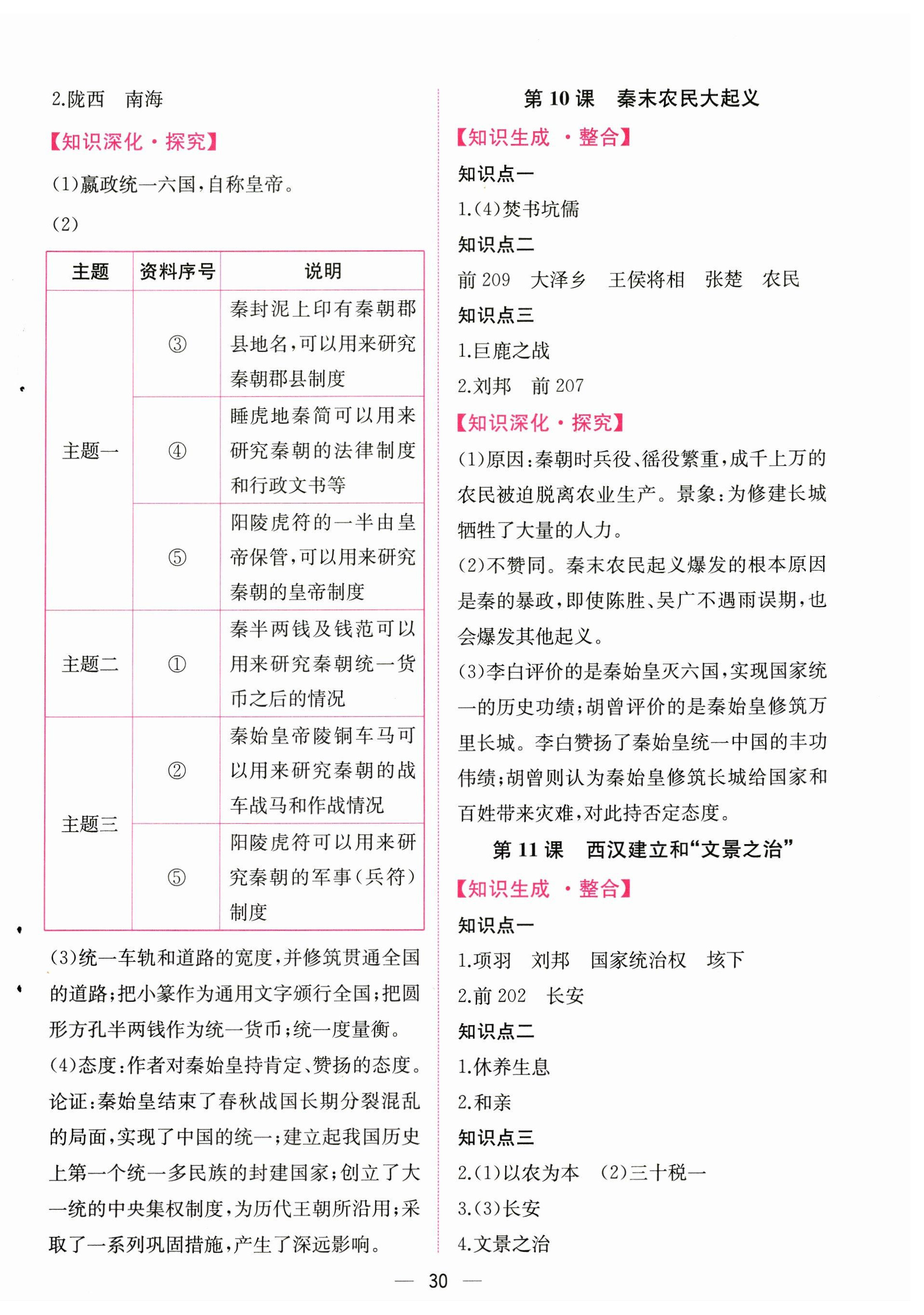 2024年课时练人民教育出版社七年级历史上册人教版 第6页