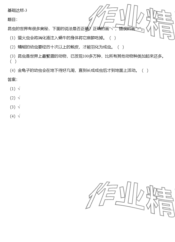 2024年同步实践评价课程基础训练三年级语文下册人教版 参考答案第22页