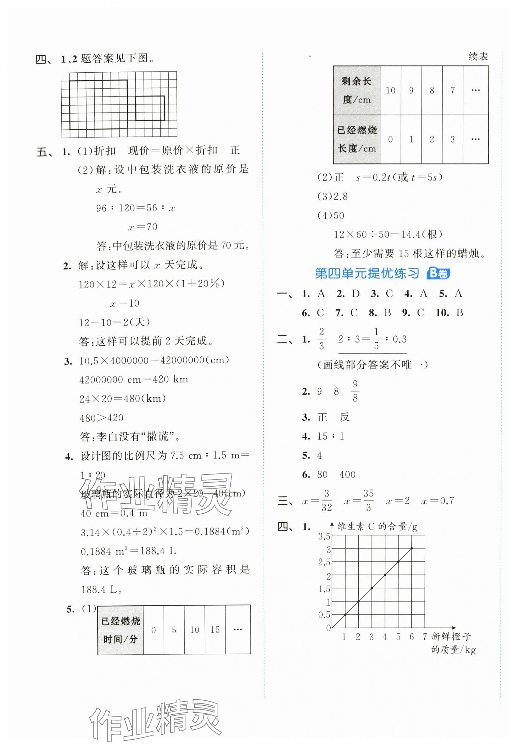 2024年53全优卷六年级数学下册人教版 第5页