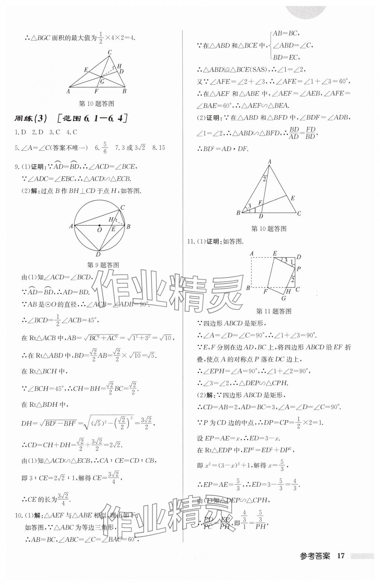 2025年啟東中學作業(yè)本九年級數學下冊蘇科版宿遷專版 第17頁