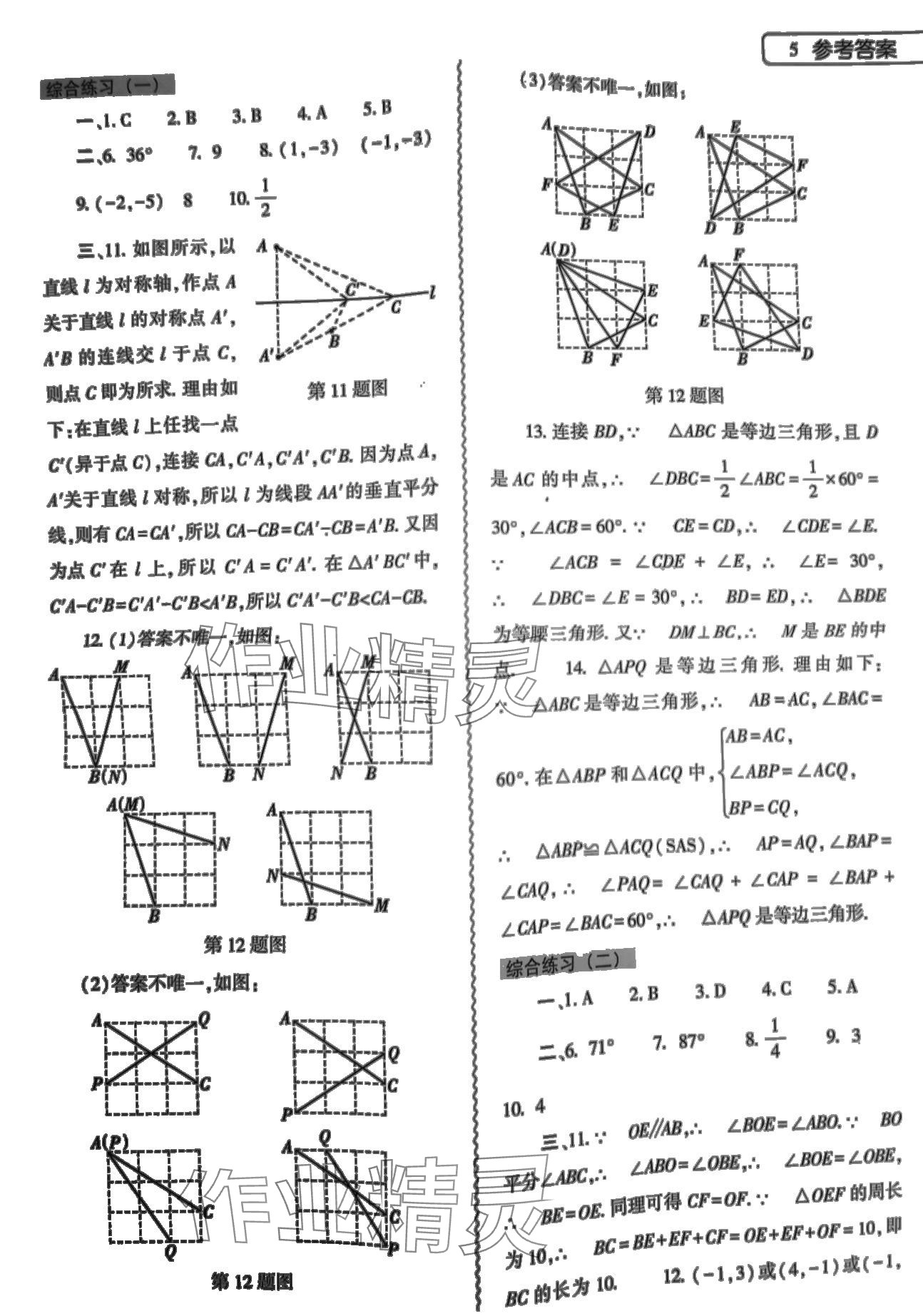 2024年寒假作业本大象出版社八年级综合数学地理生物学 第5页