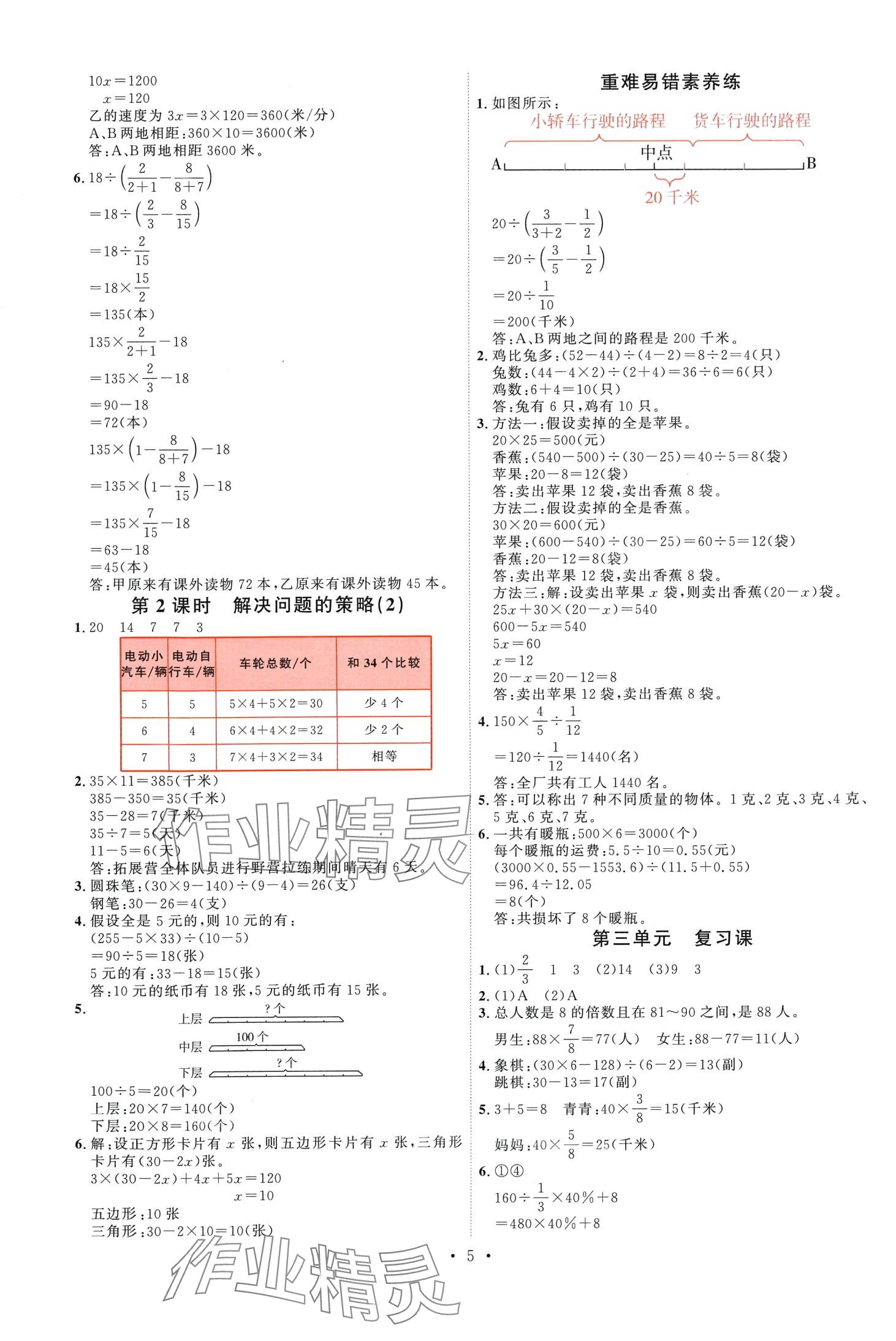 2024年每時每刻快樂優(yōu)加作業(yè)本六年級數(shù)學(xué)下冊蘇教版 第5頁