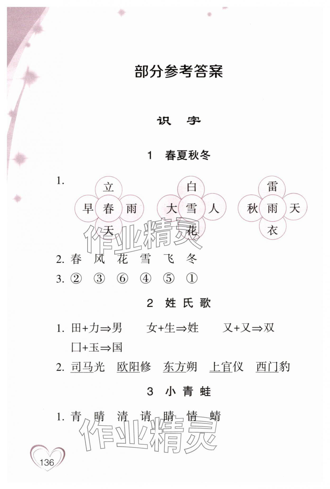 2024年小学语文词语手册一年级下册人教版双色版浙江教育出版社 第2页