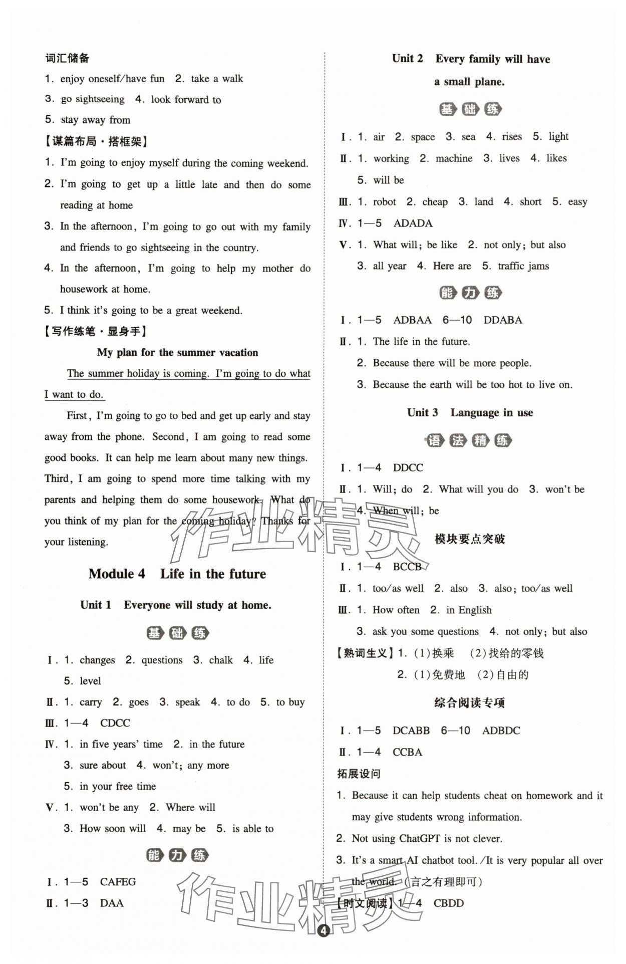 2024年一本同步訓(xùn)練七年級(jí)初中英語下冊外研版 第4頁