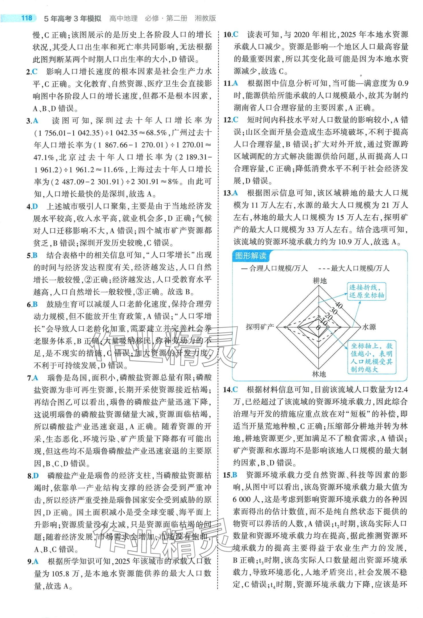 2024年5年高考3年模拟高中地理必修第二册湘教版 第8页
