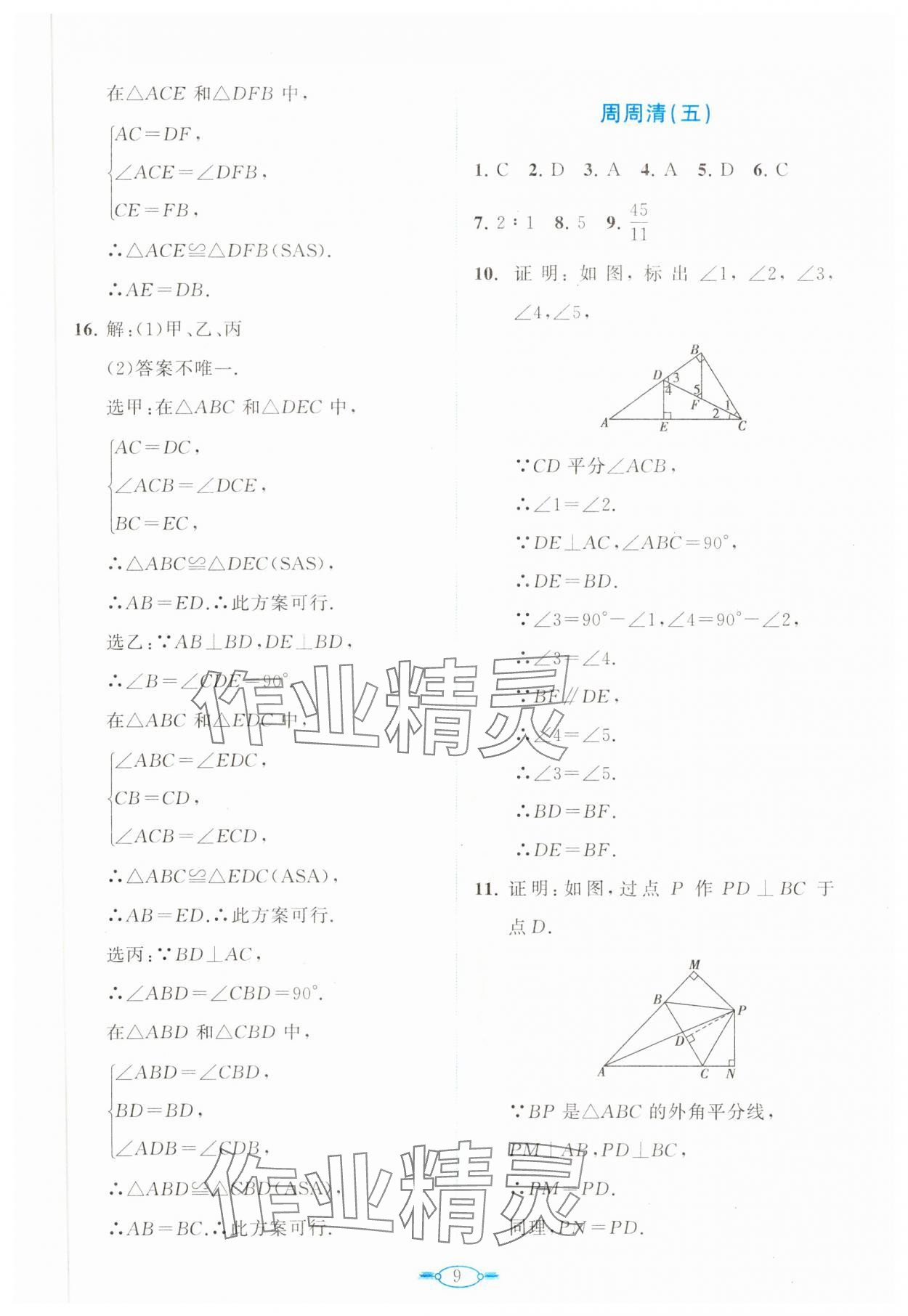 2023年課標(biāo)新卷八年級(jí)數(shù)學(xué)上冊(cè)人教版 第9頁(yè)