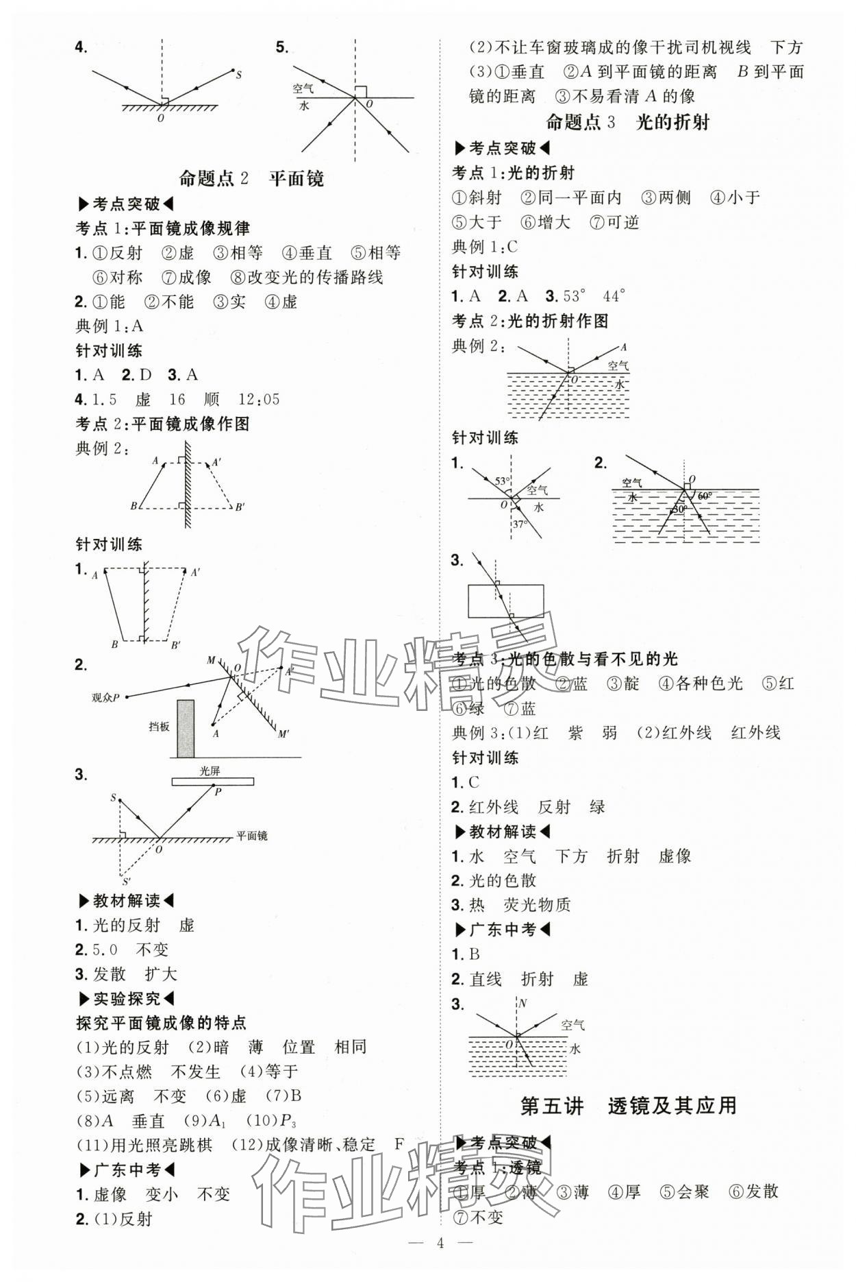 2024年中考冲刺物理广东专版 第4页