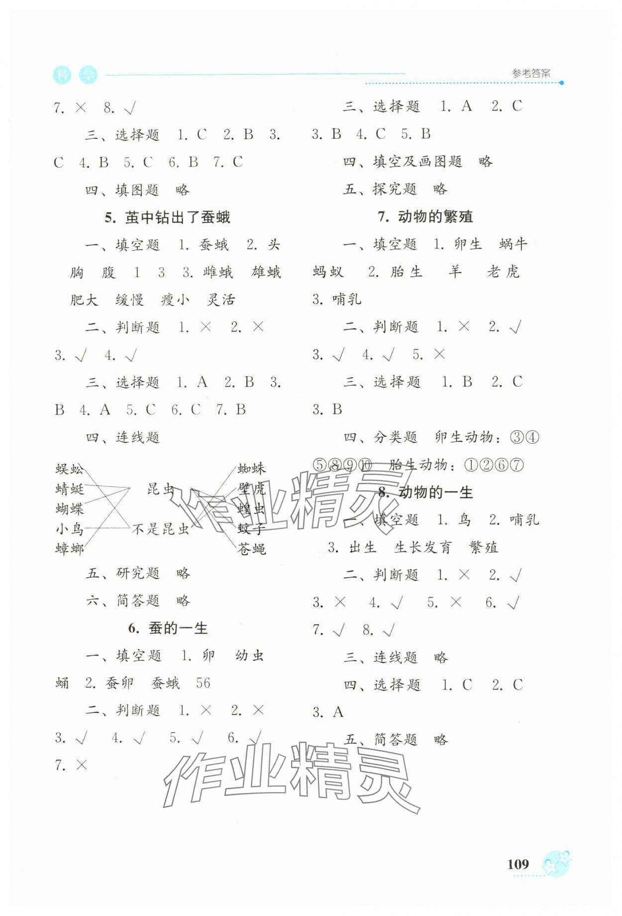 2024年開放課堂義務(wù)教育新課程導(dǎo)學(xué)案三年級(jí)科學(xué)下冊(cè)教科版 參考答案第3頁(yè)