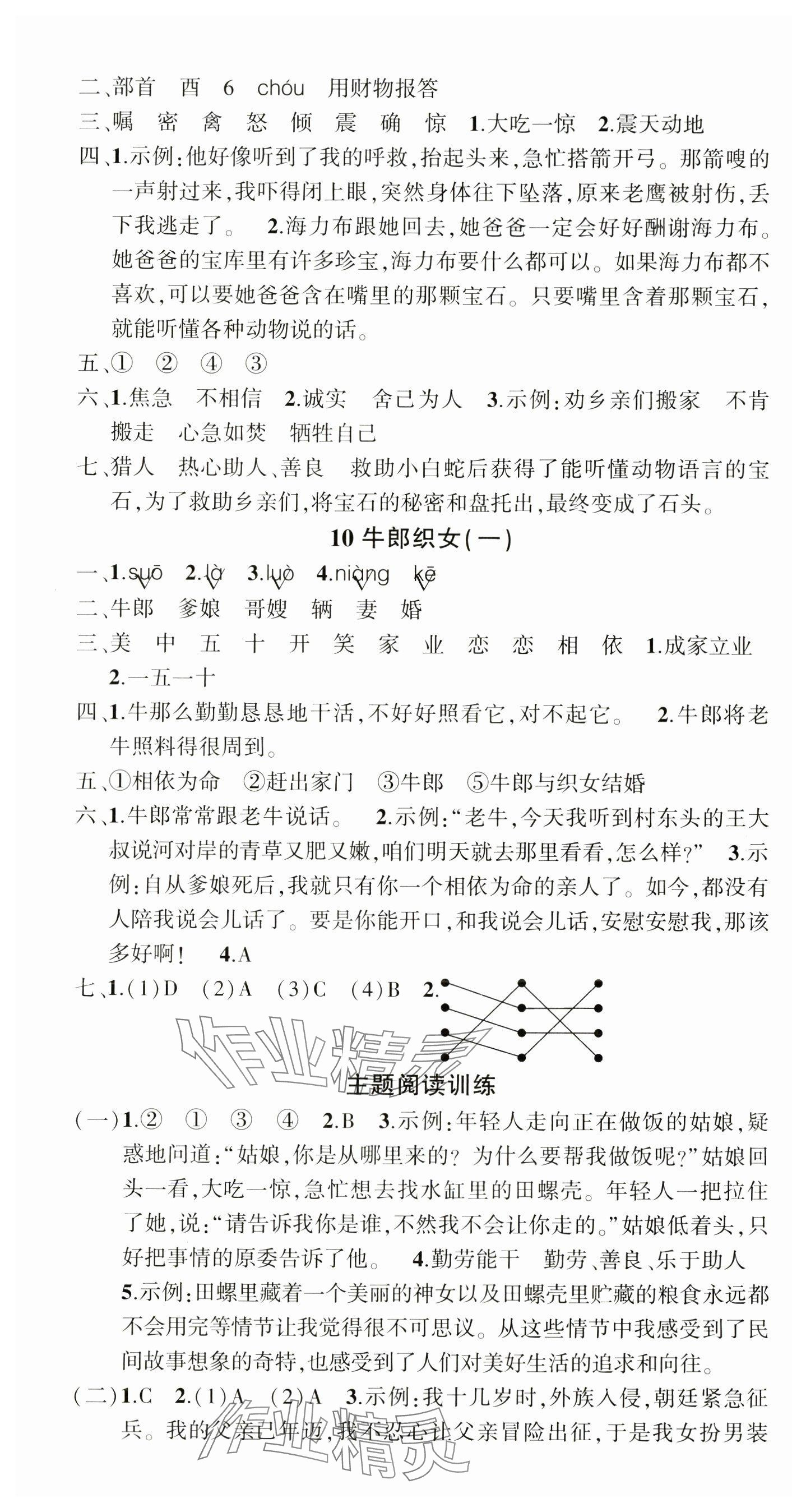 2024年狀元成才路創(chuàng)優(yōu)作業(yè)100分五年級語文上冊人教版海南專版 參考答案第5頁