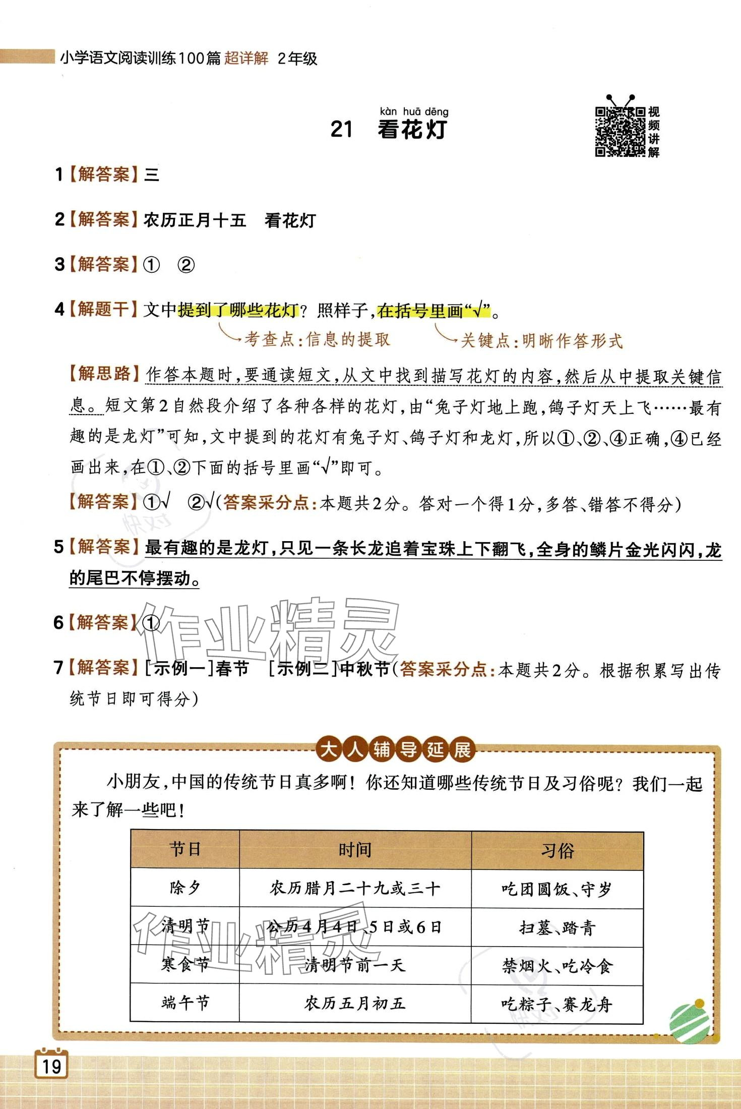 2024年王朝霞小学语文阅读训练100篇二年级全一册 第22页