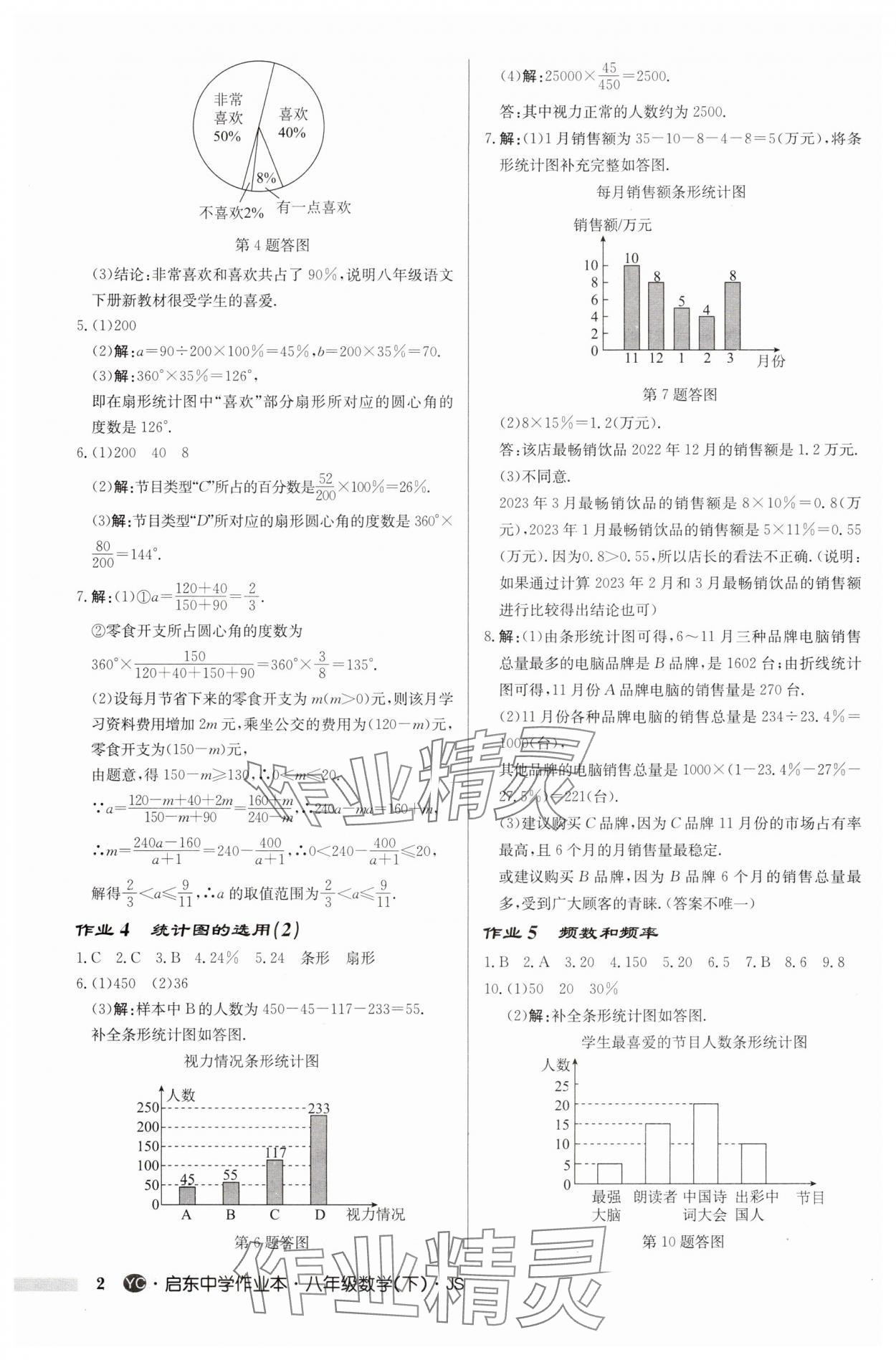 2024年启东中学作业本八年级数学下册苏科版盐城专版 第2页