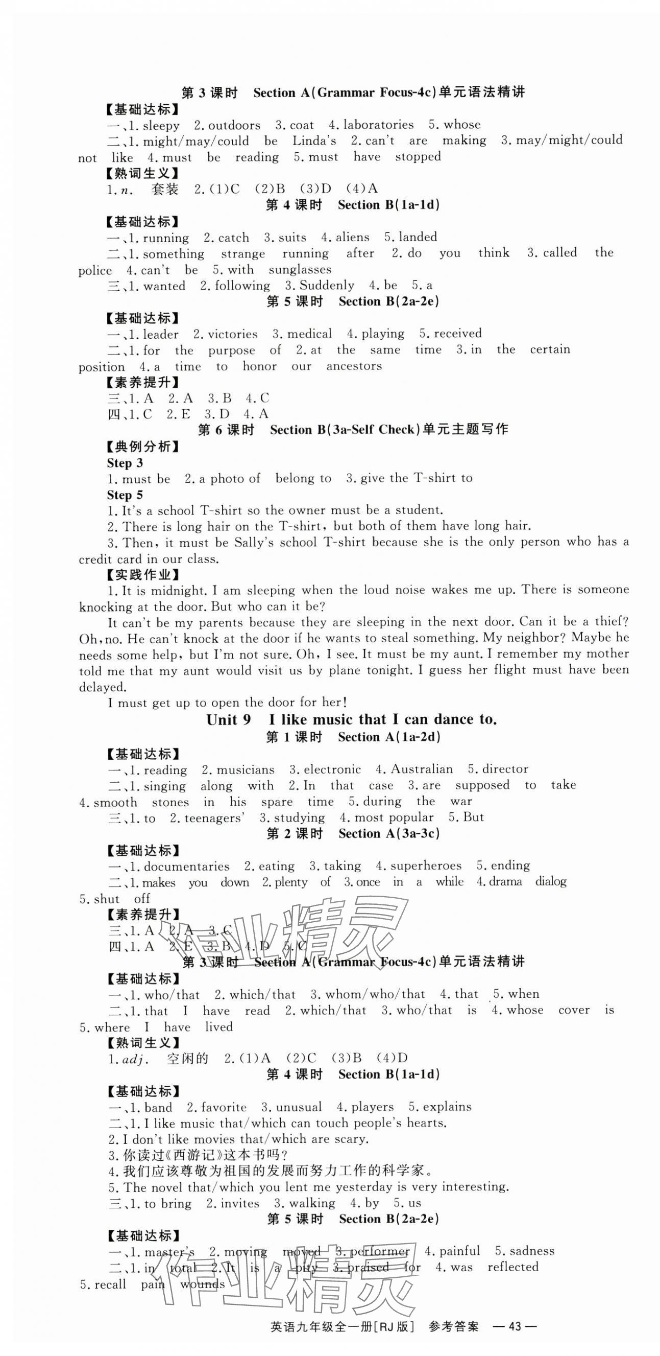 2024年全效學(xué)習(xí)同步學(xué)練測九年級英語全一冊人教版 第7頁