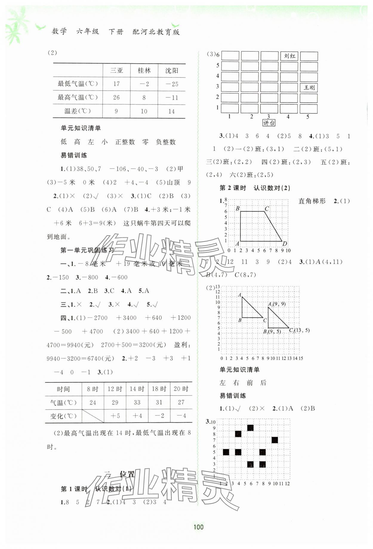 2024年新课程学习与测评同步学习六年级数学下册河北教育版 第2页