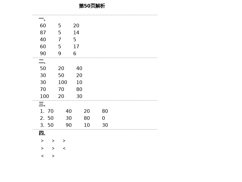 2021年云南省标准教辅同步指导训练与检测一年级数学下册人教版 参考答案第26页