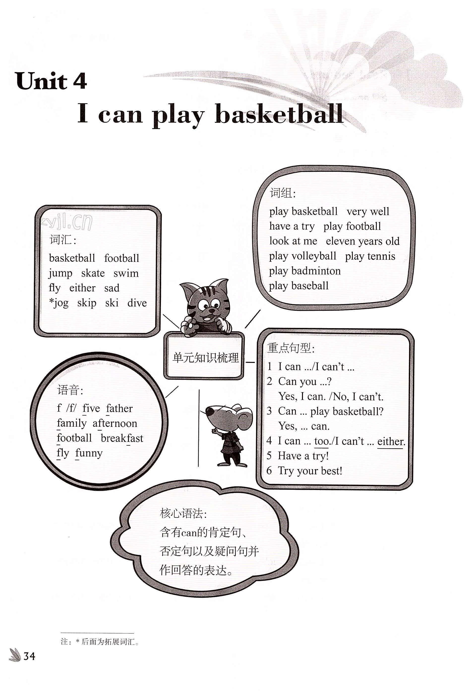 Unit 4  I can play basketball - 第34页