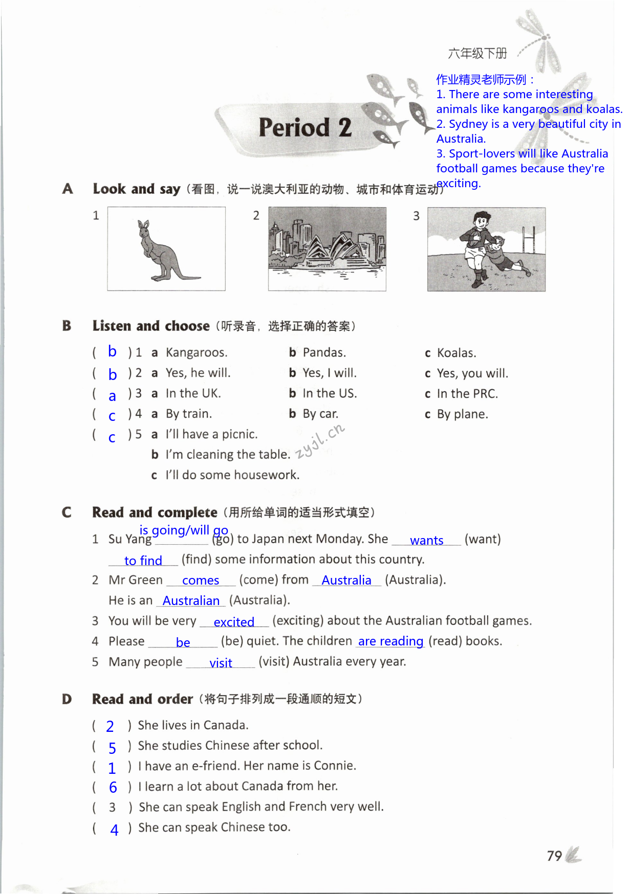 Unit 6 An interesting country - 第79页