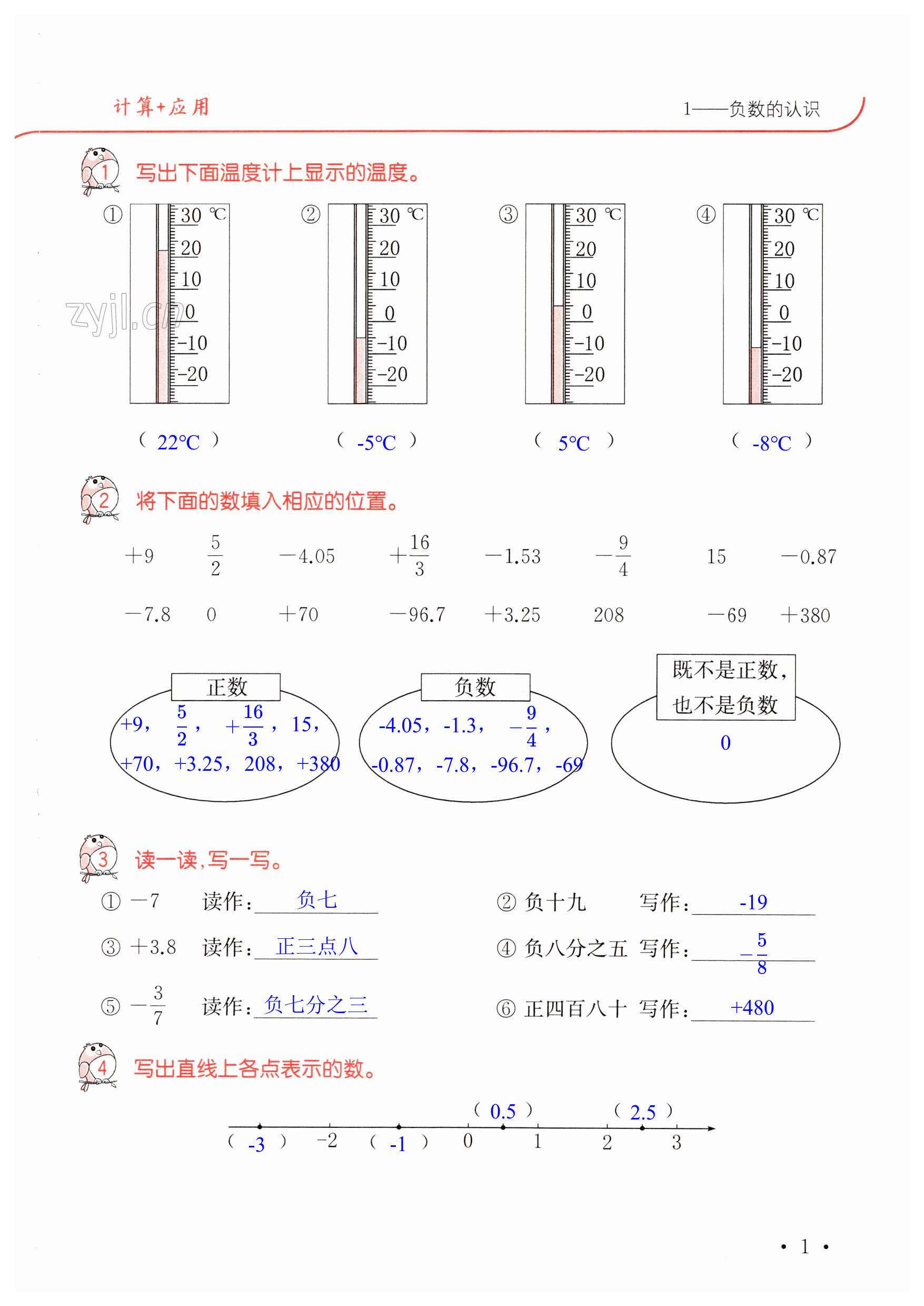 2023年口算题卡升级练六年级数学下册人教版 第1页