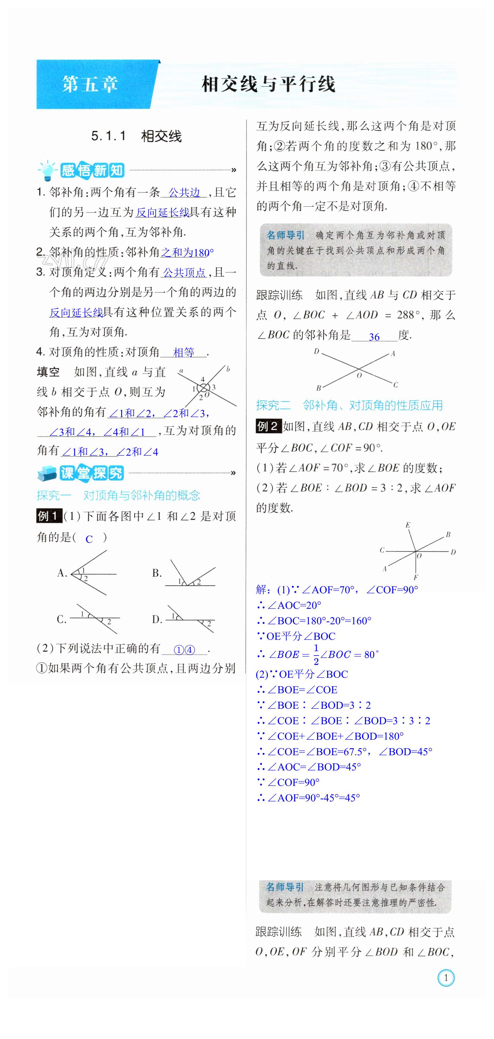 2023年學習指要七年級數(shù)學下冊人教版 第1頁