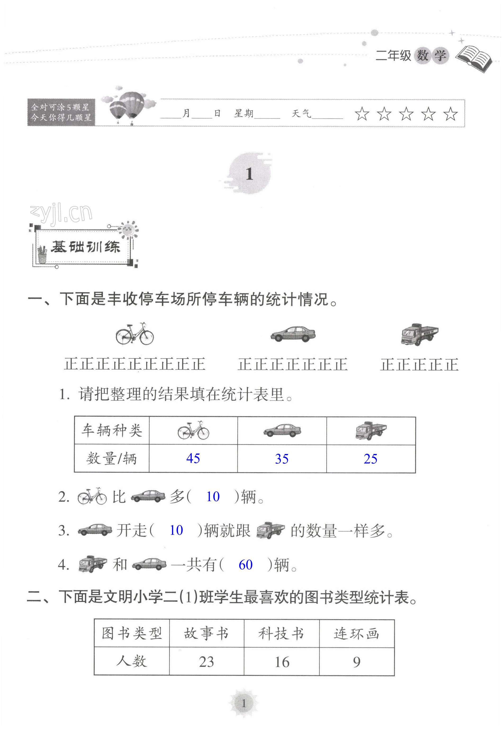 2022年暑假樂園海南出版社二年級數學人教版 第1頁