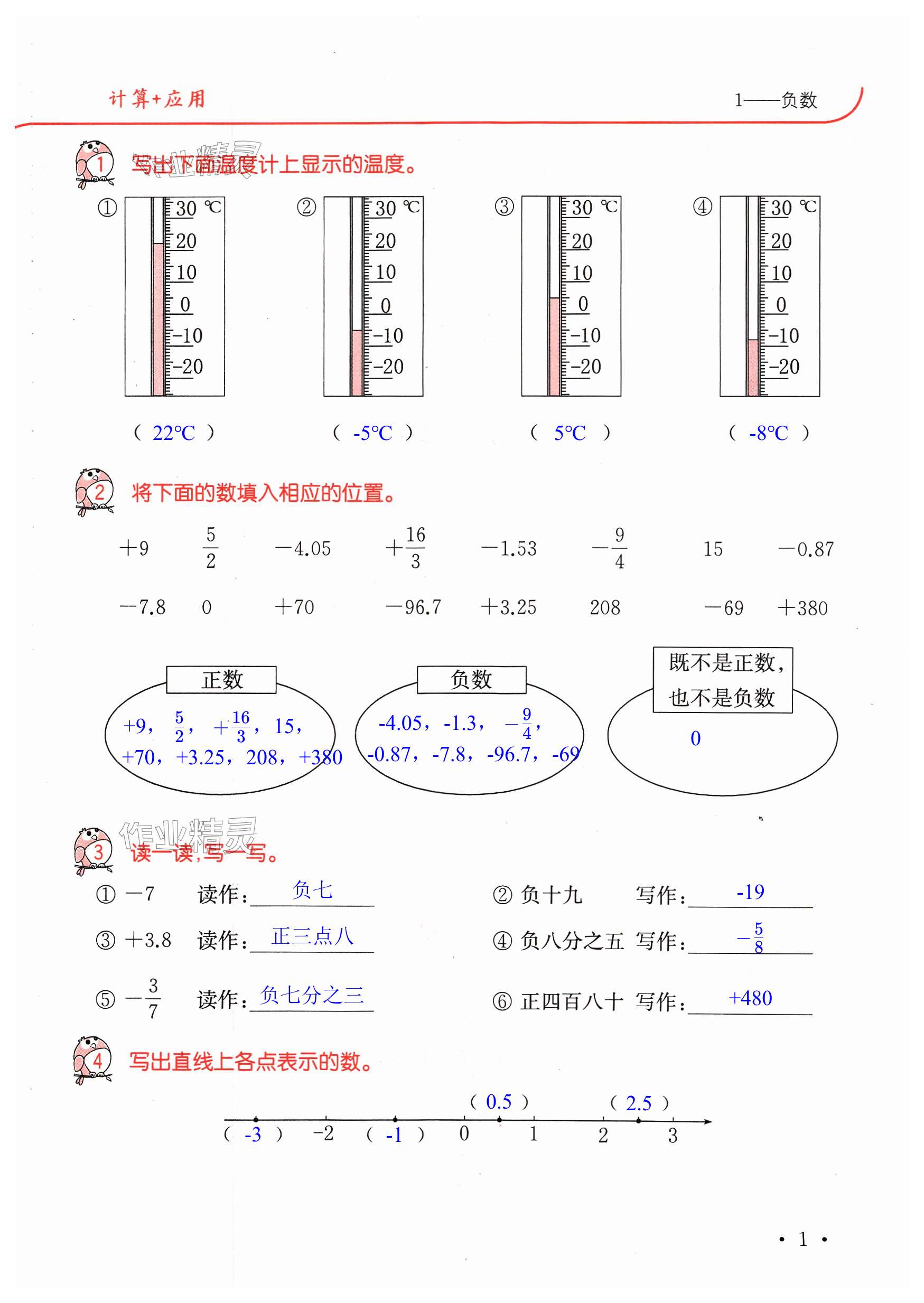 2024年口算题卡升级练六年级数学下册人教版 第1页