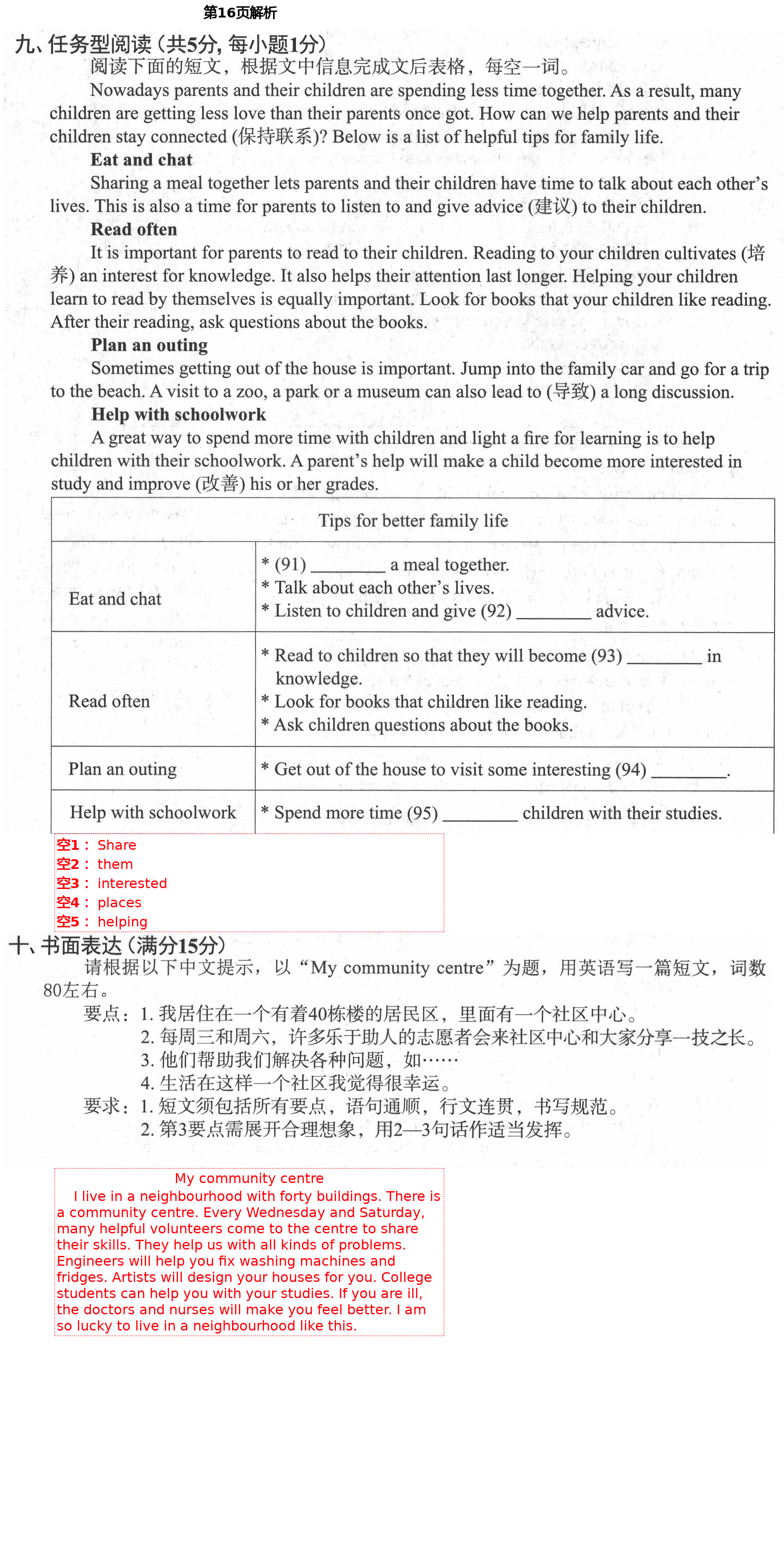 2021年初中英語強化練習七年級下冊譯林版 第16頁