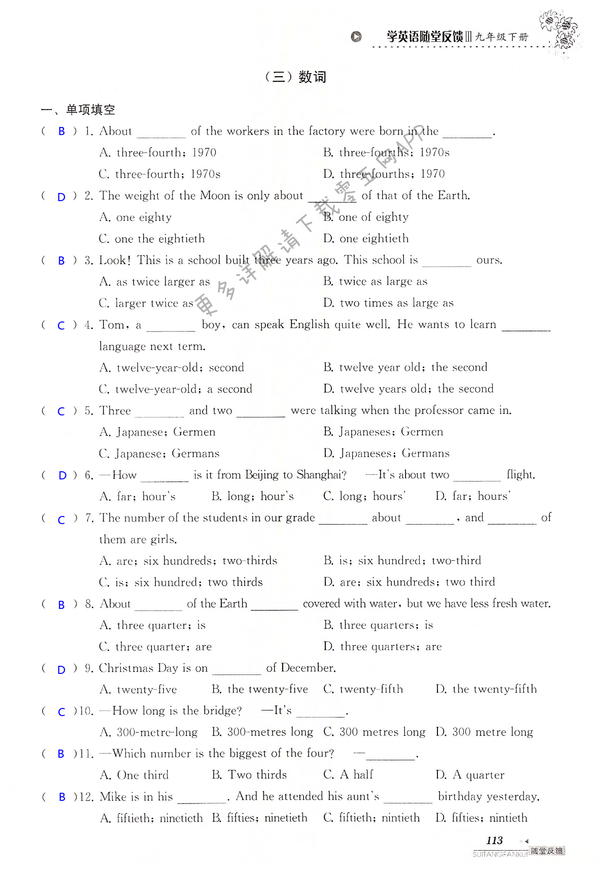 中考英语总复习 语法部分 - 第113页