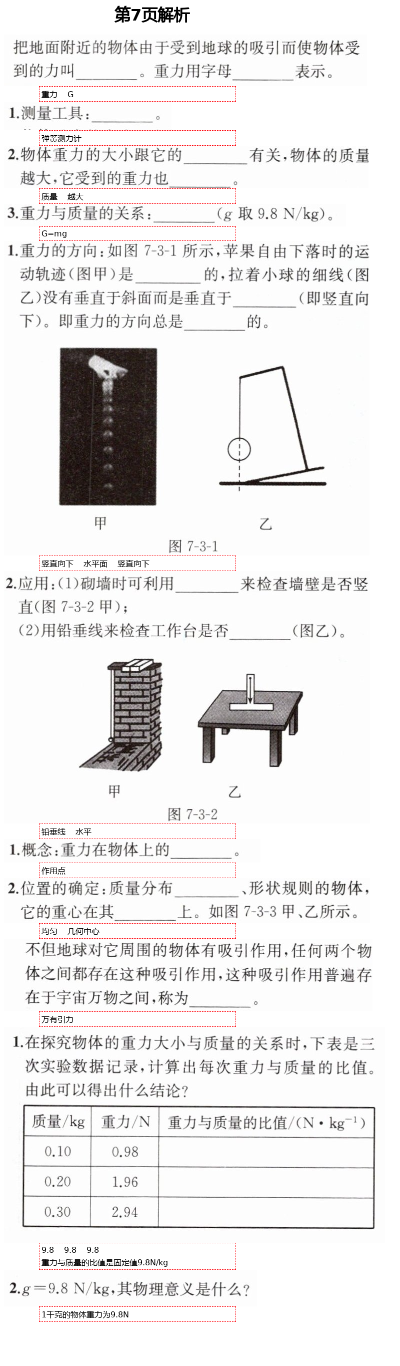 2021年人教金学典同步解析与测评八年级物理下册人教版重庆专版 第7页