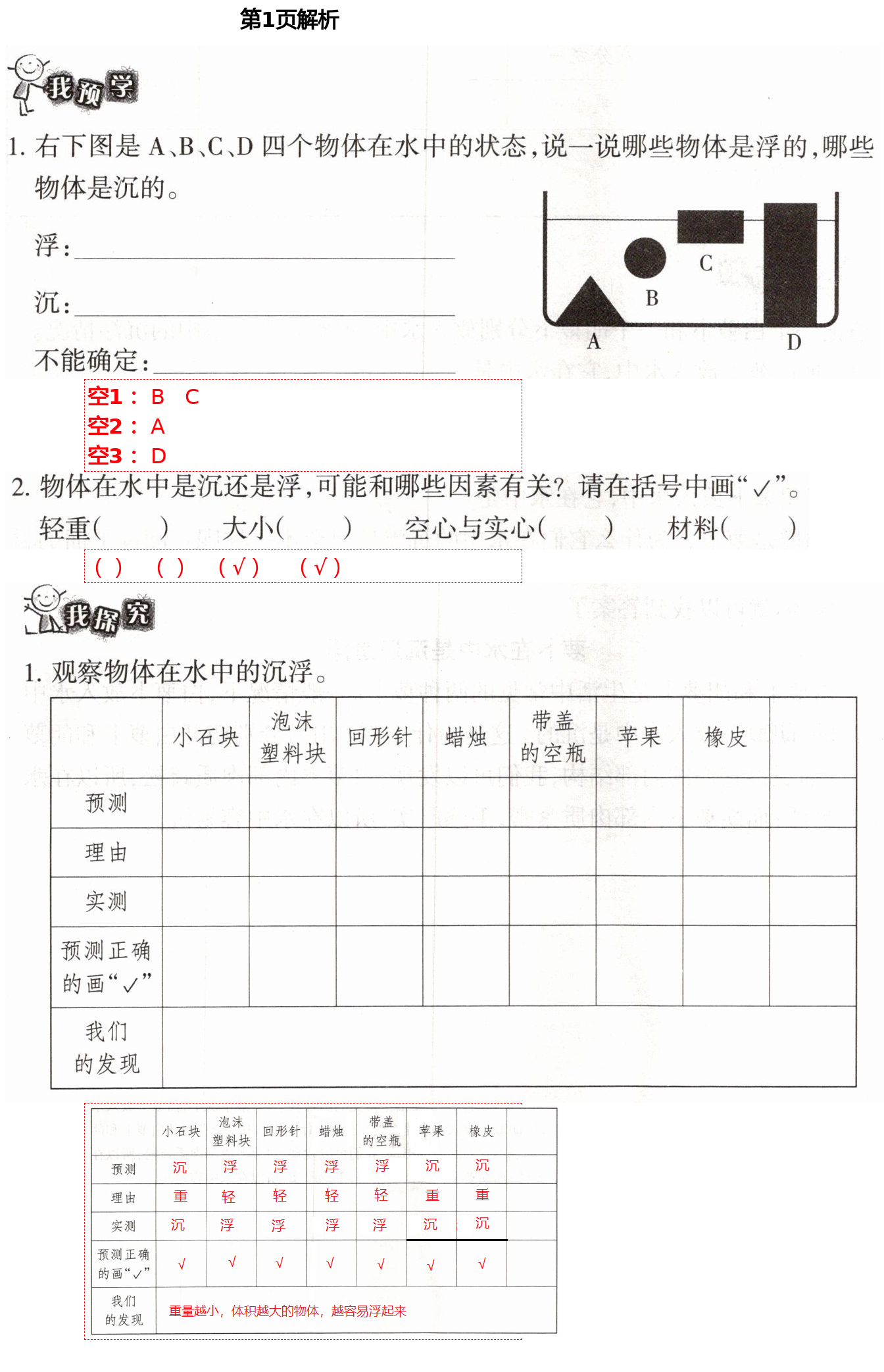 2021年导学新作业五年级科学下册教科版 第1页